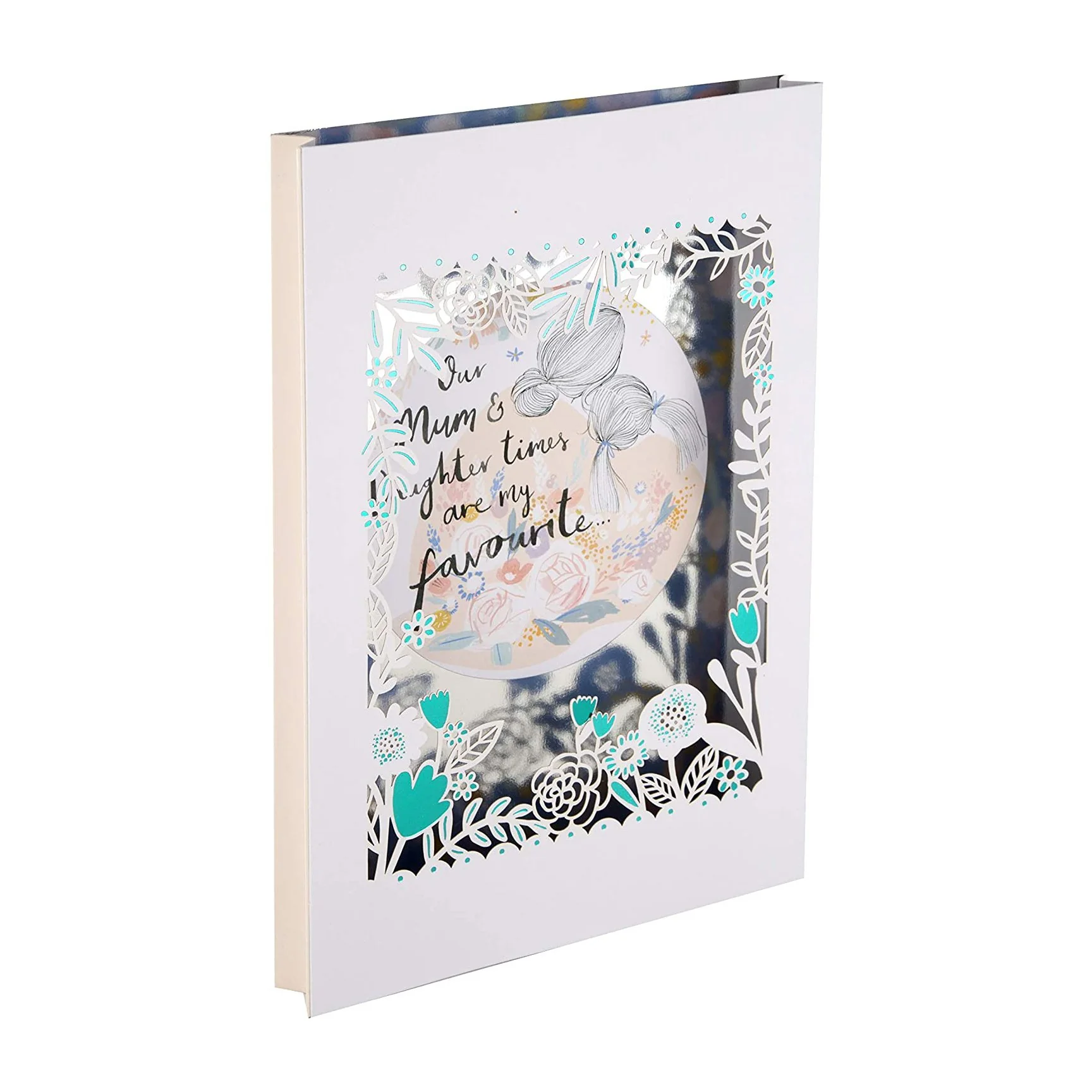 Recyclable Mother's Day Card for Mum from Daughter - Laser-cut 3D Frame Design - Image 2