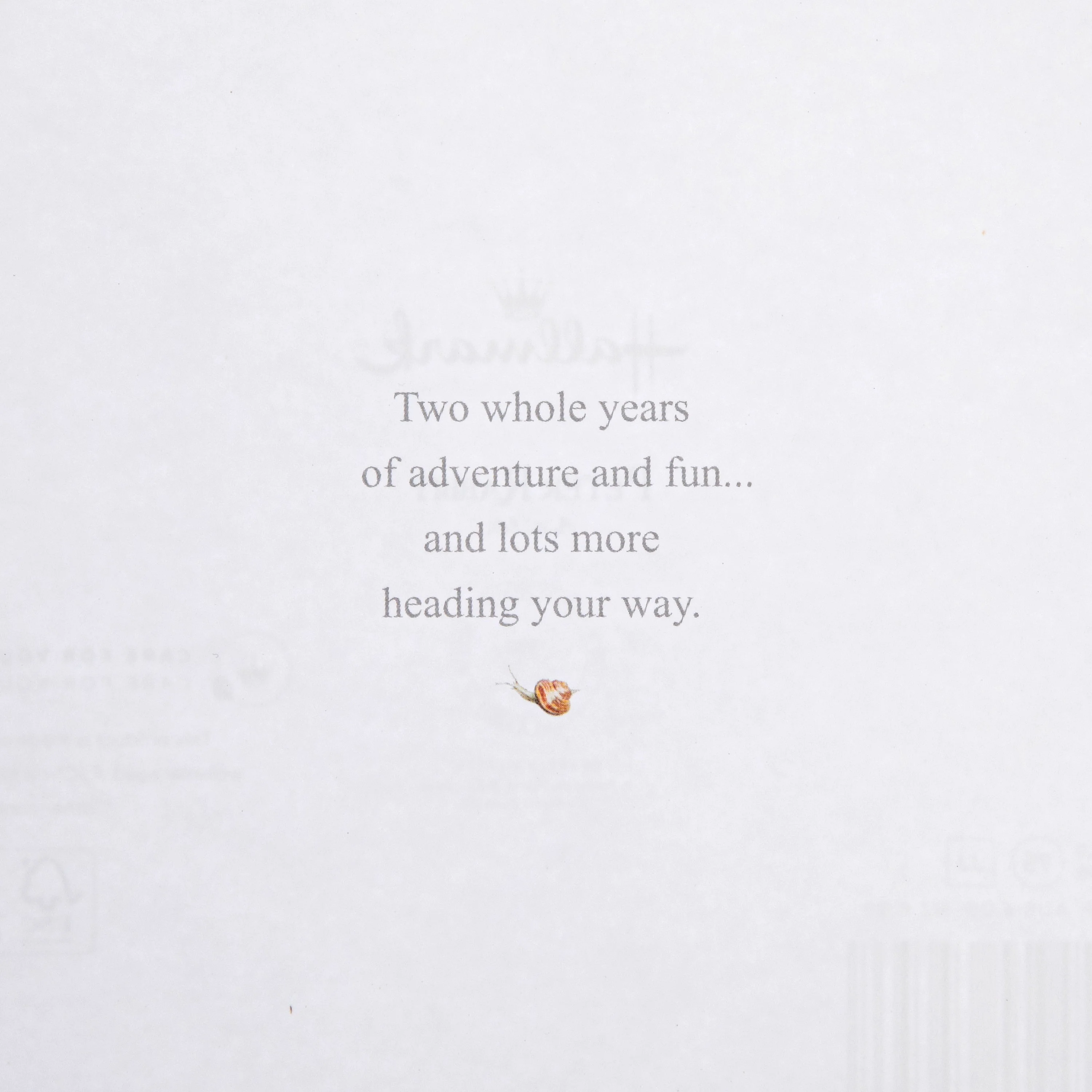 2nd Birthday Card for Little Boy - Beatrix Potter's Peter Rabbit™ Design - Image 3
