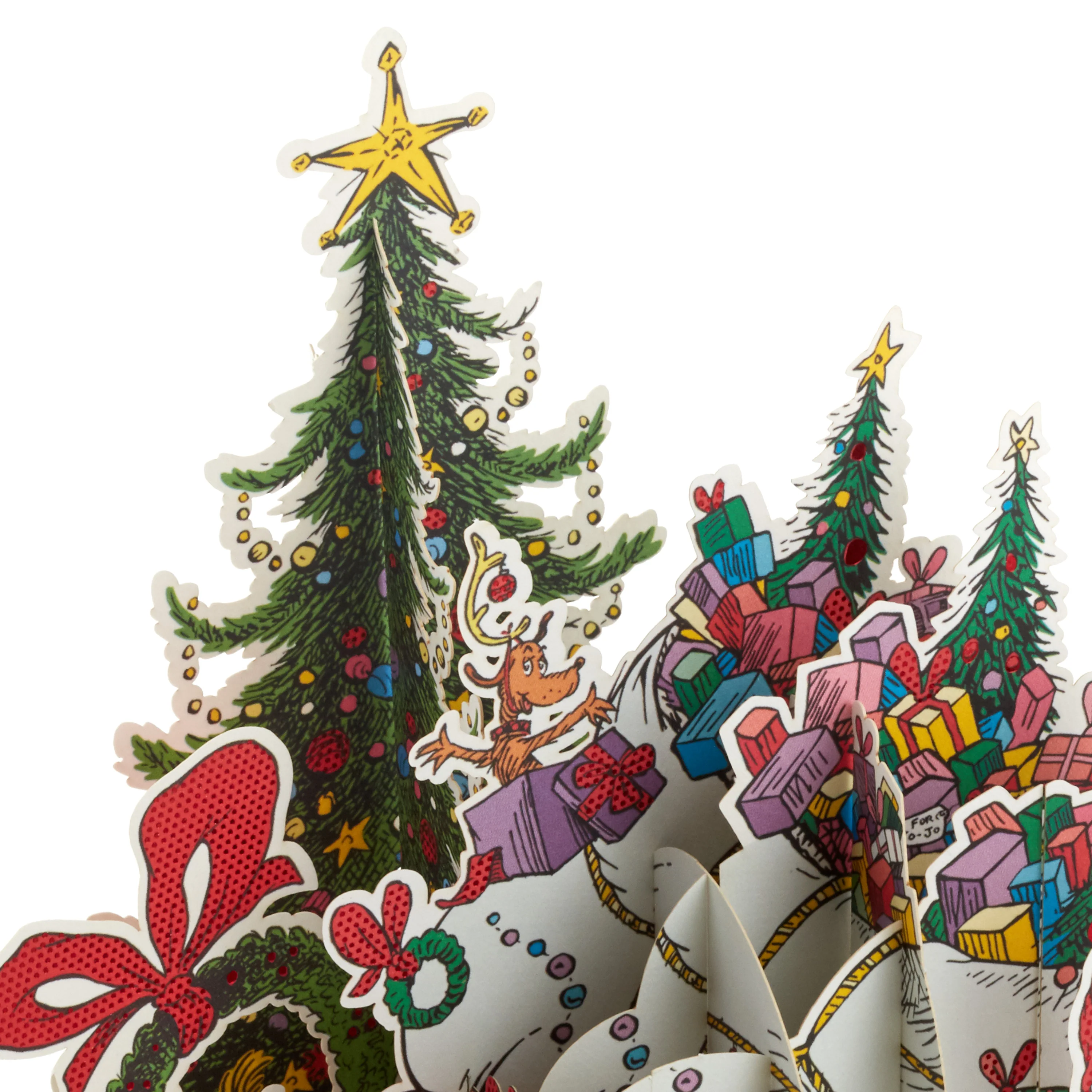 3D Pop-Up Christmas Card - Dr. Seuss How The Grinch Stole Christmas Design - Image 3