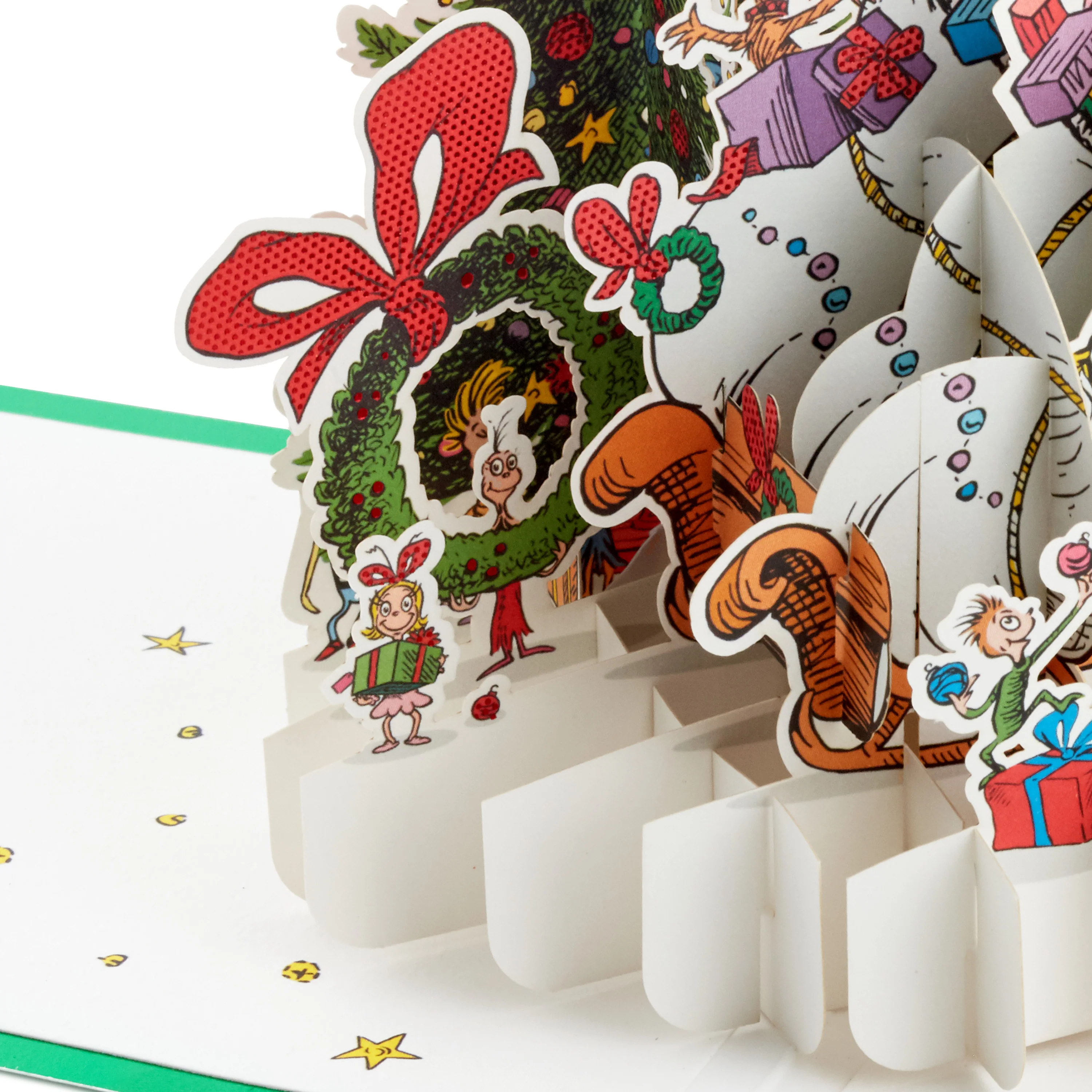 3D Pop-Up Christmas Card - Dr. Seuss How The Grinch Stole Christmas Design - Image 4