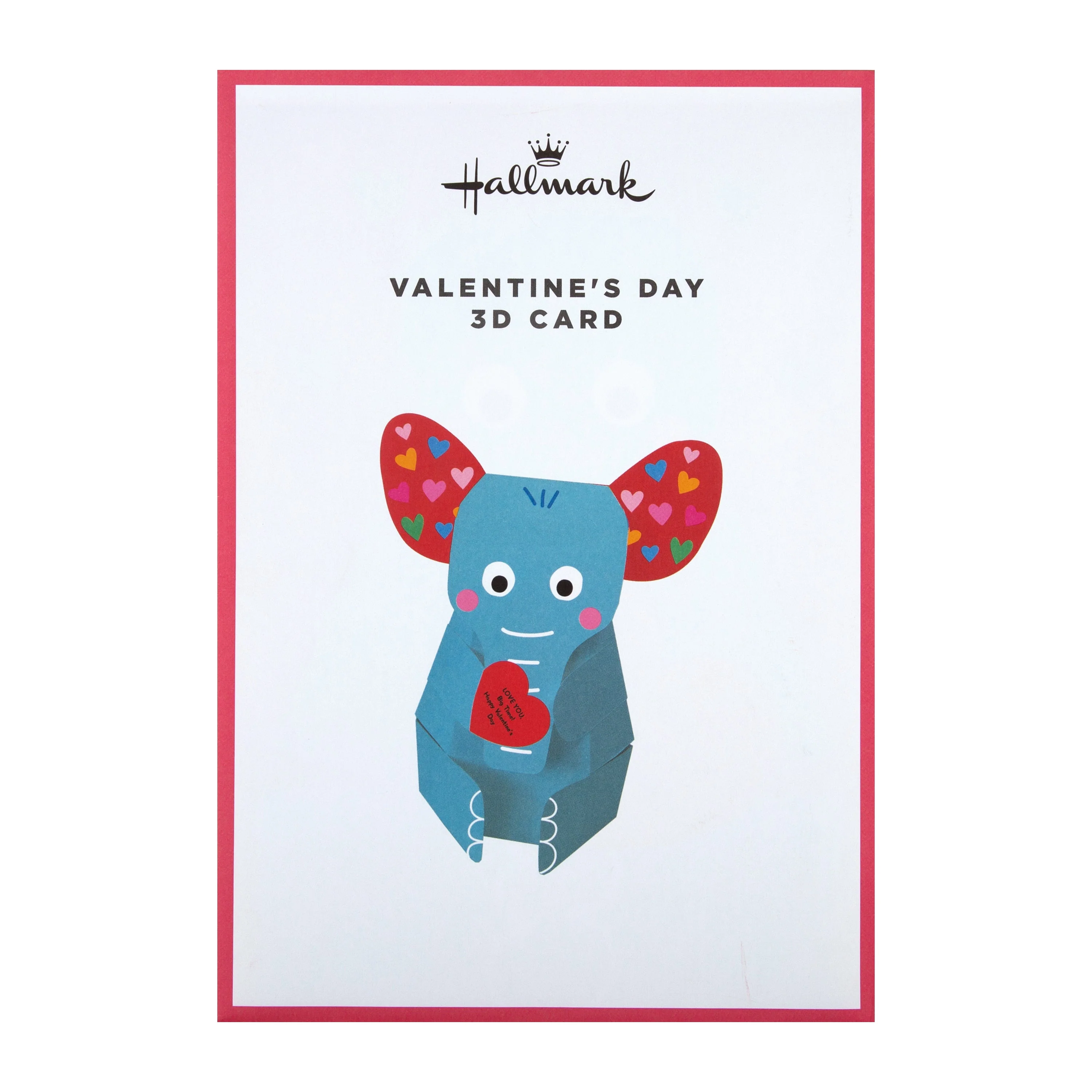 3D Valentine's Day Card for the One I Love - Cute Elephant Design - Image 6