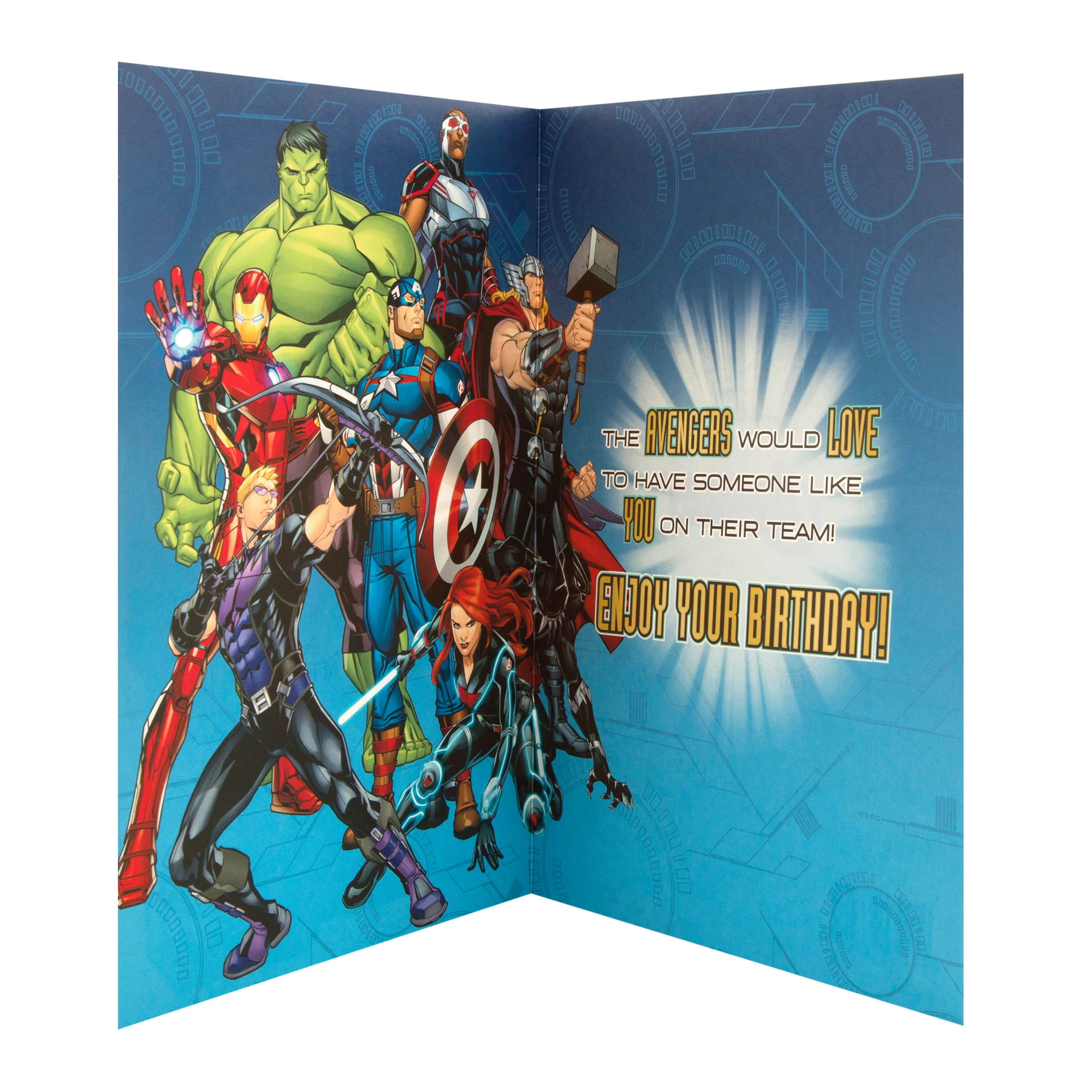 5th Birthday Card - Marvel Avengers Design - Image 2