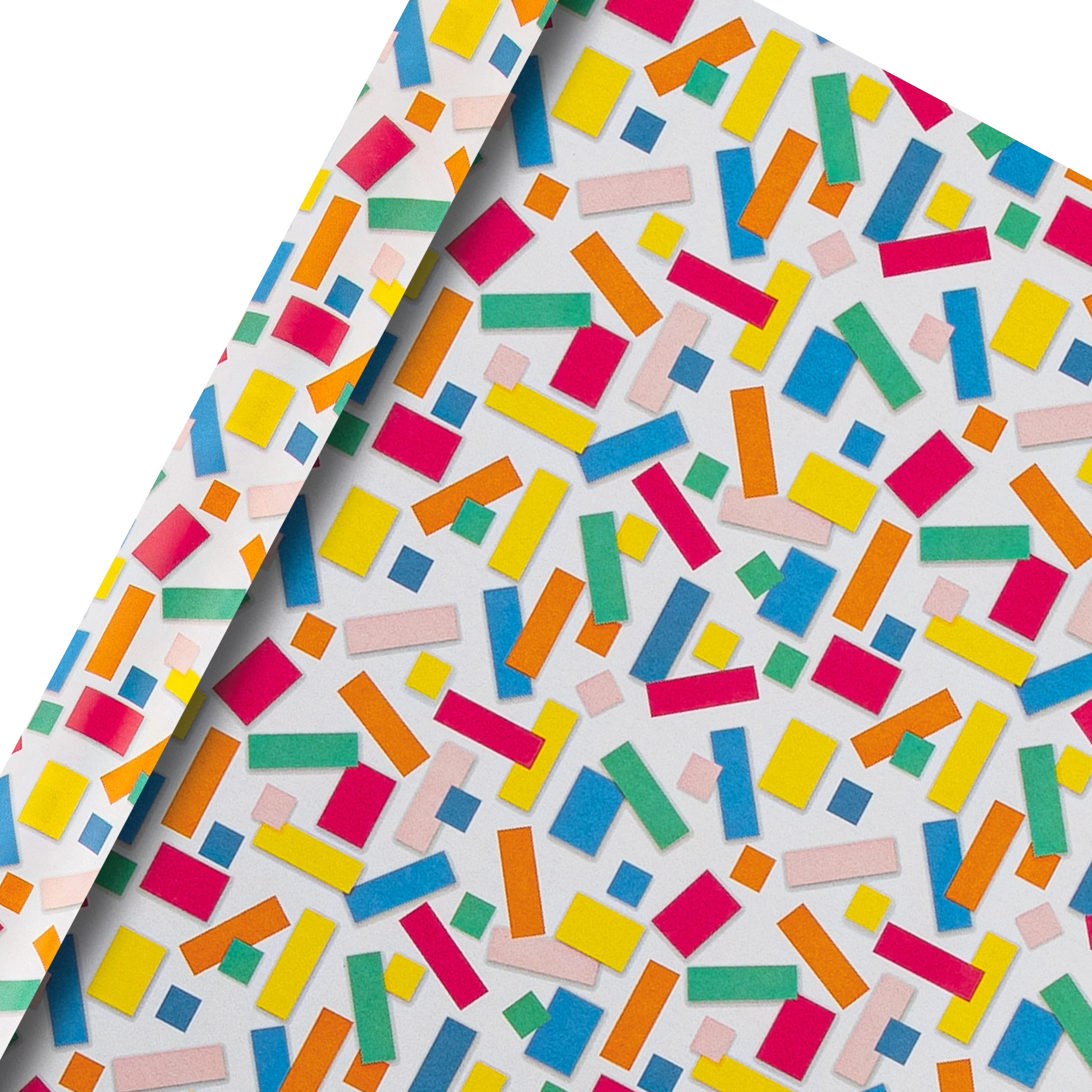 6M Any Occasion Wrapping Paper - 3 x 2M Rolls in 1 Confetti Design - Image 6