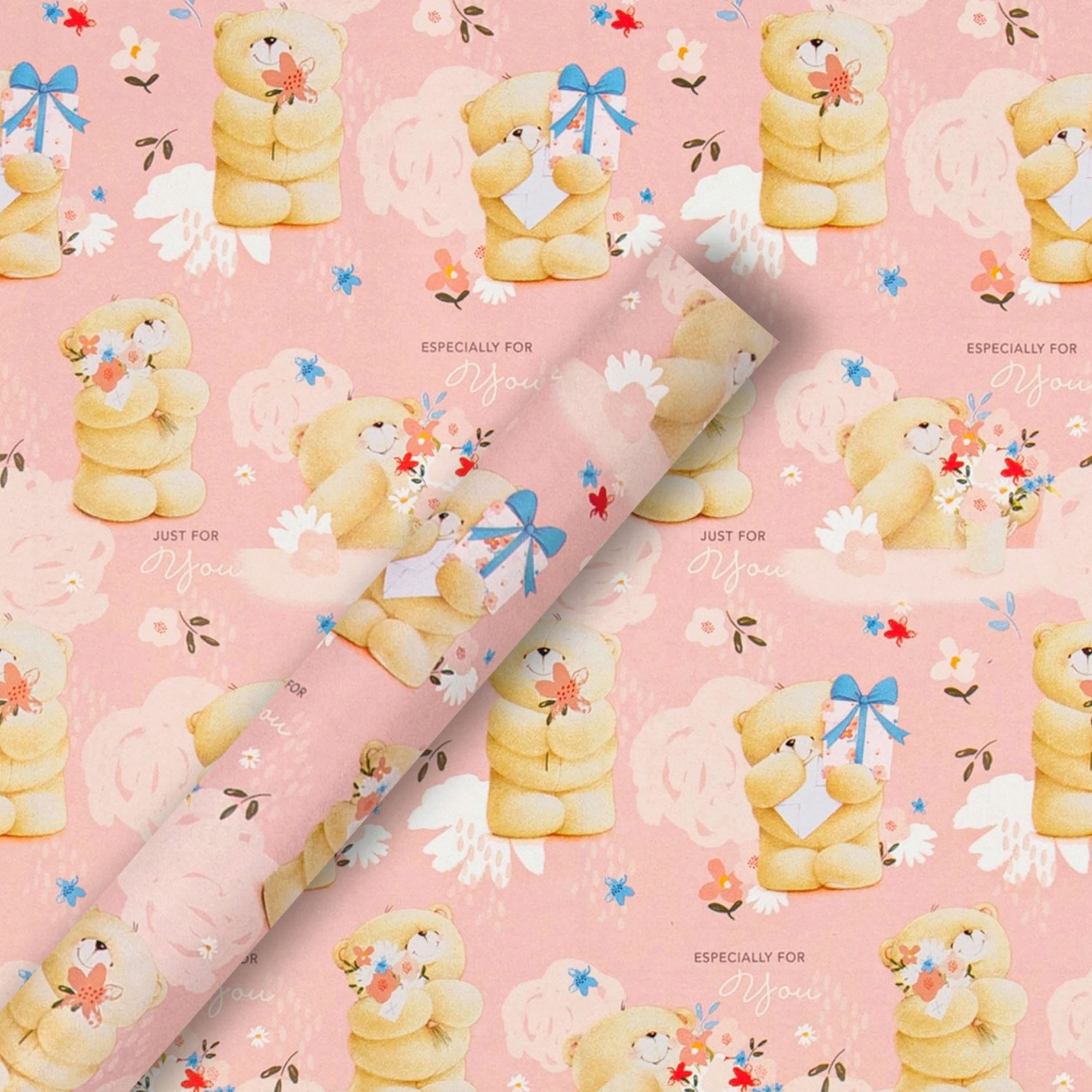 6M Any Occasion Wrapping Paper - 3 x 2M Rolls in 1 Cute Forever Friends Design - Image 6