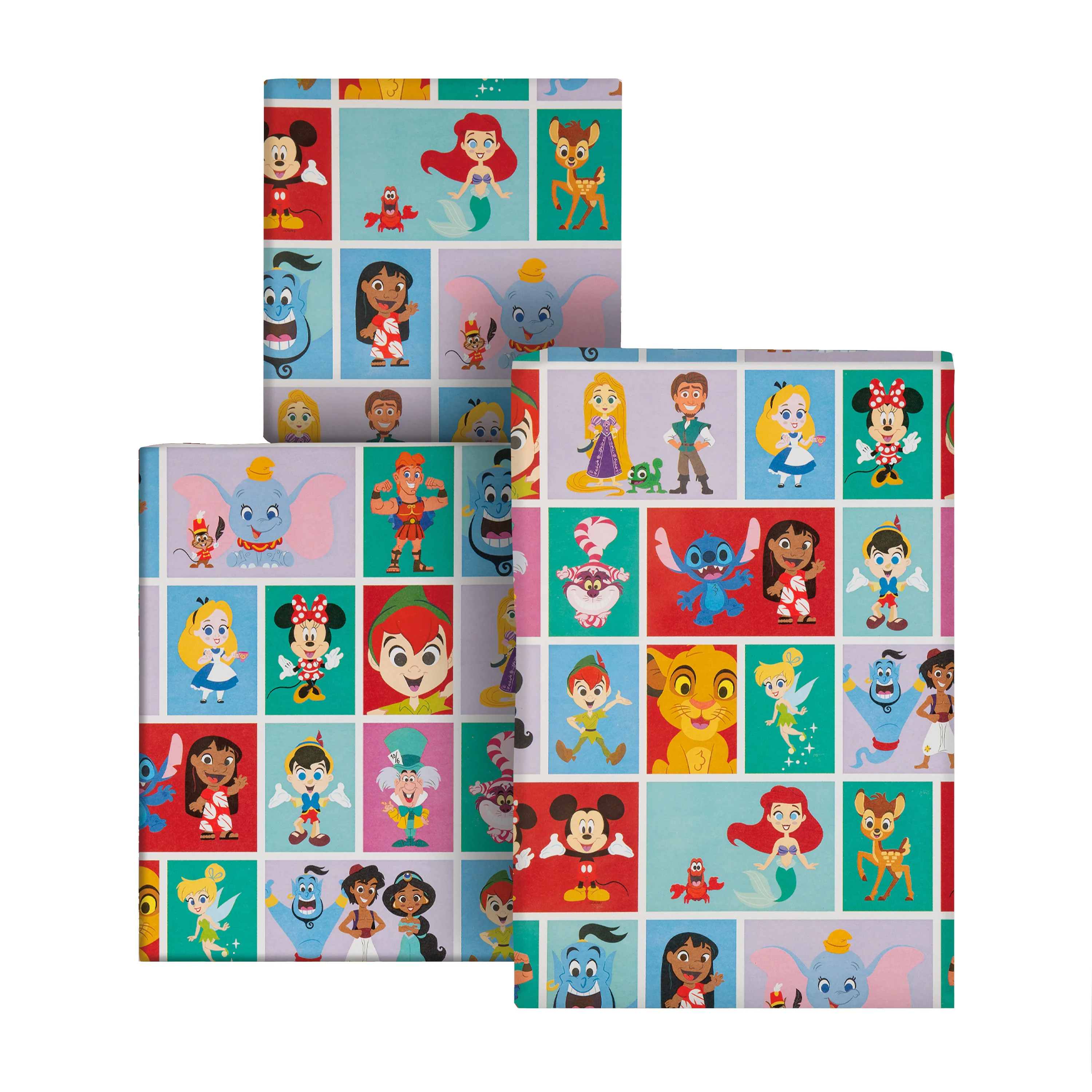 6M Wrapping Paper - 3 x 2M Rolls in 1 Disney Characters Design - Image 2