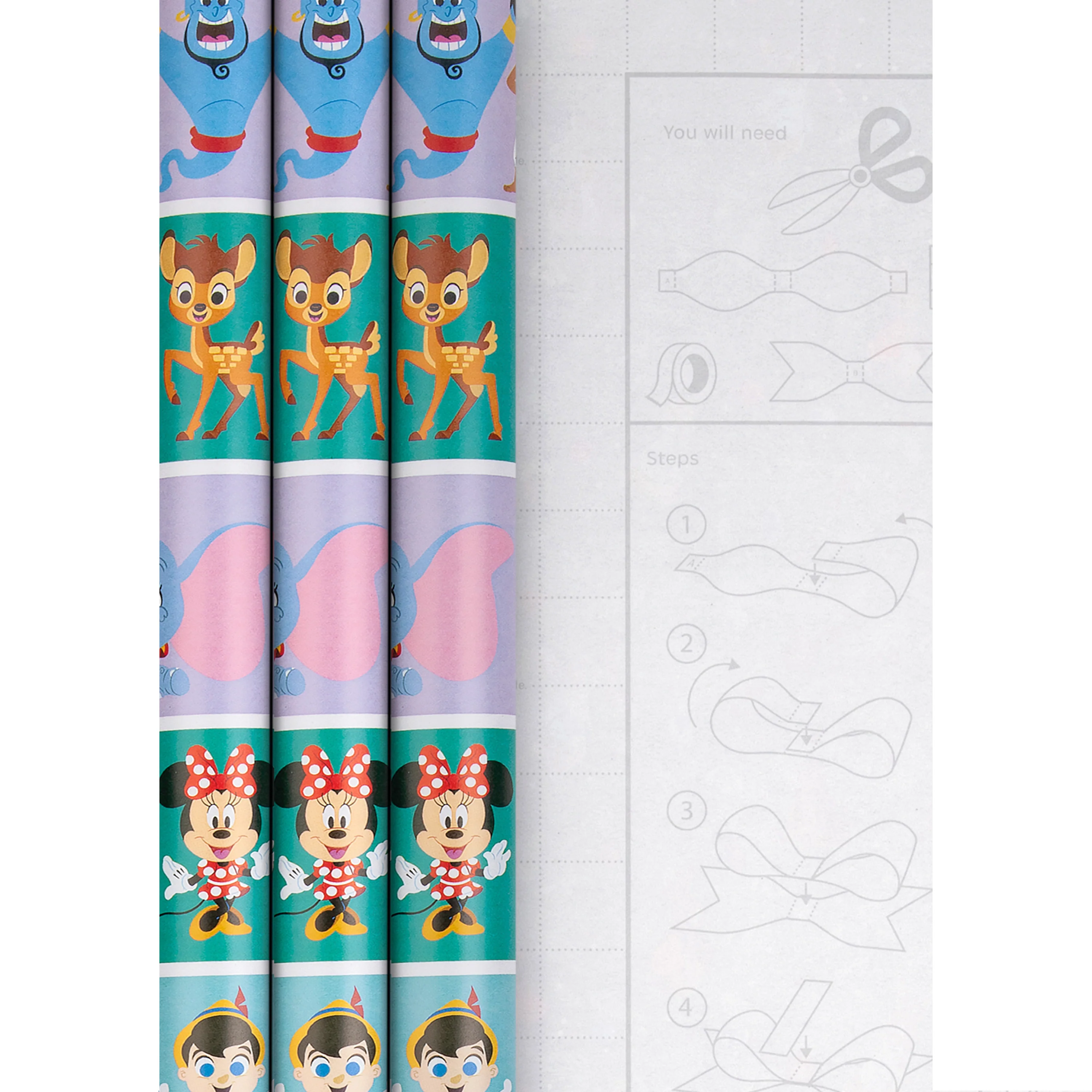 6M Wrapping Paper - 3 x 2M Rolls in 1 Disney Characters Design - Image 7