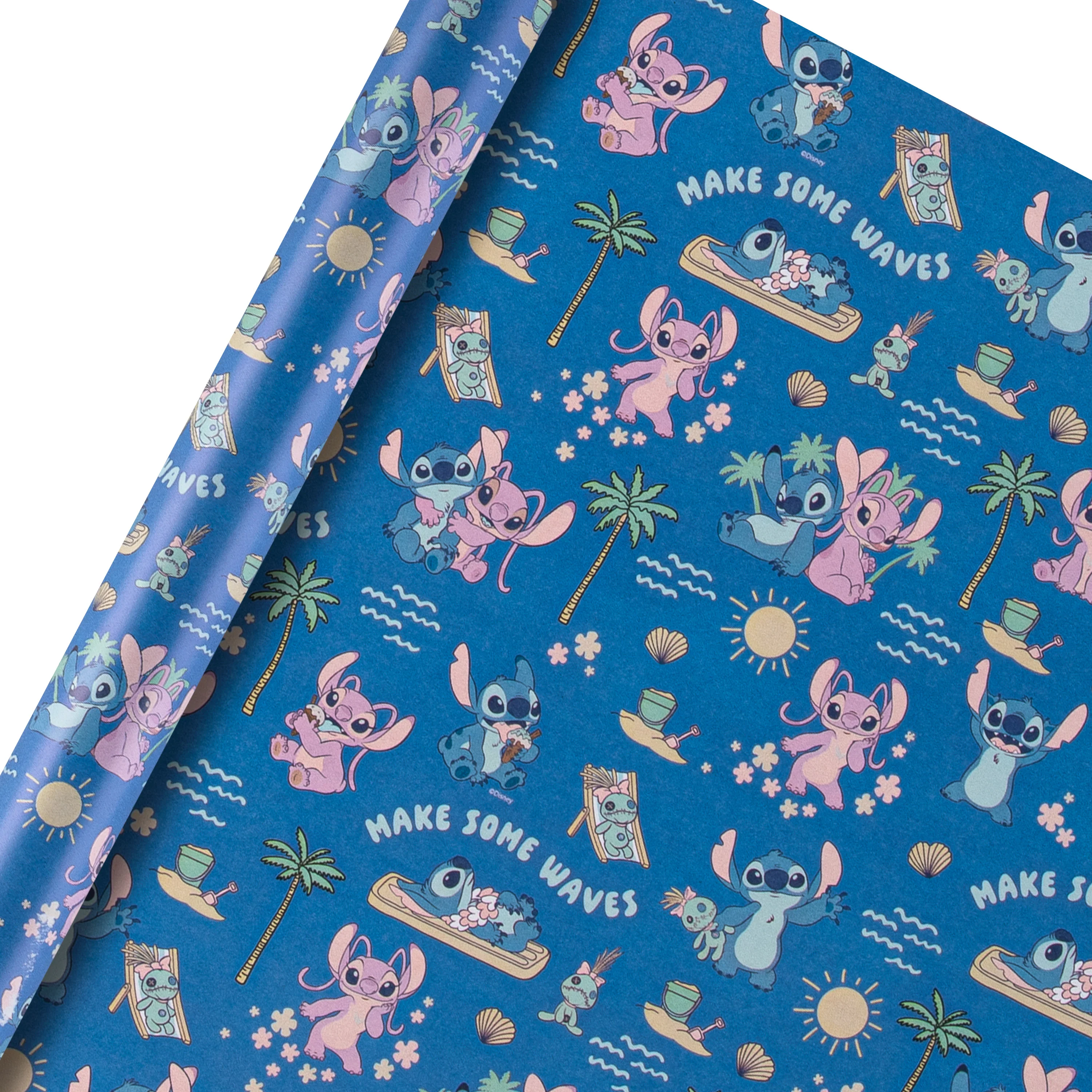 6M Wrapping Paper - 3 x 2M Rolls in 1 Disney Lilo & Stitch Design - Image 5