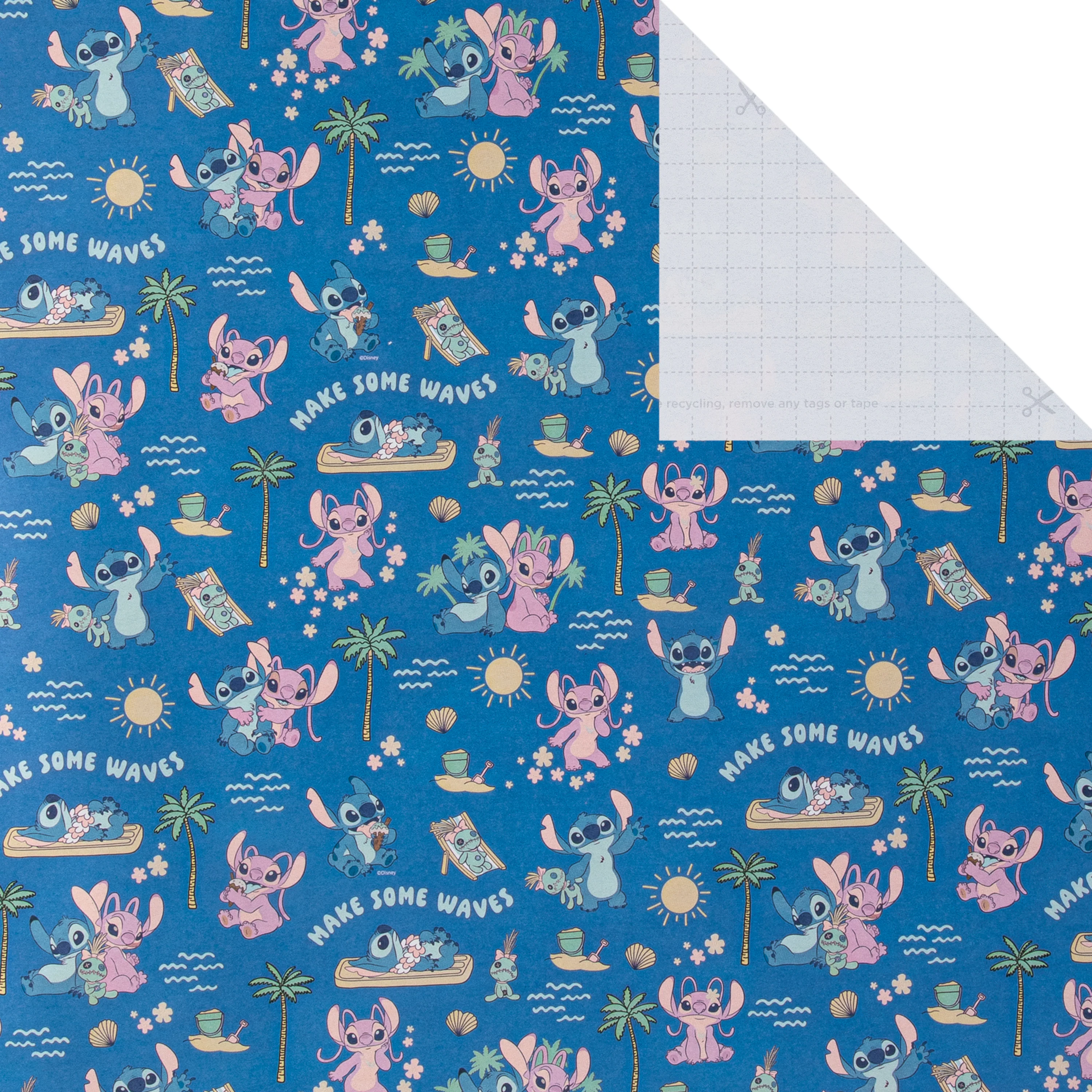 6M Wrapping Paper - 3 x 2M Rolls in 1 Disney Lilo & Stitch Design - Image 6