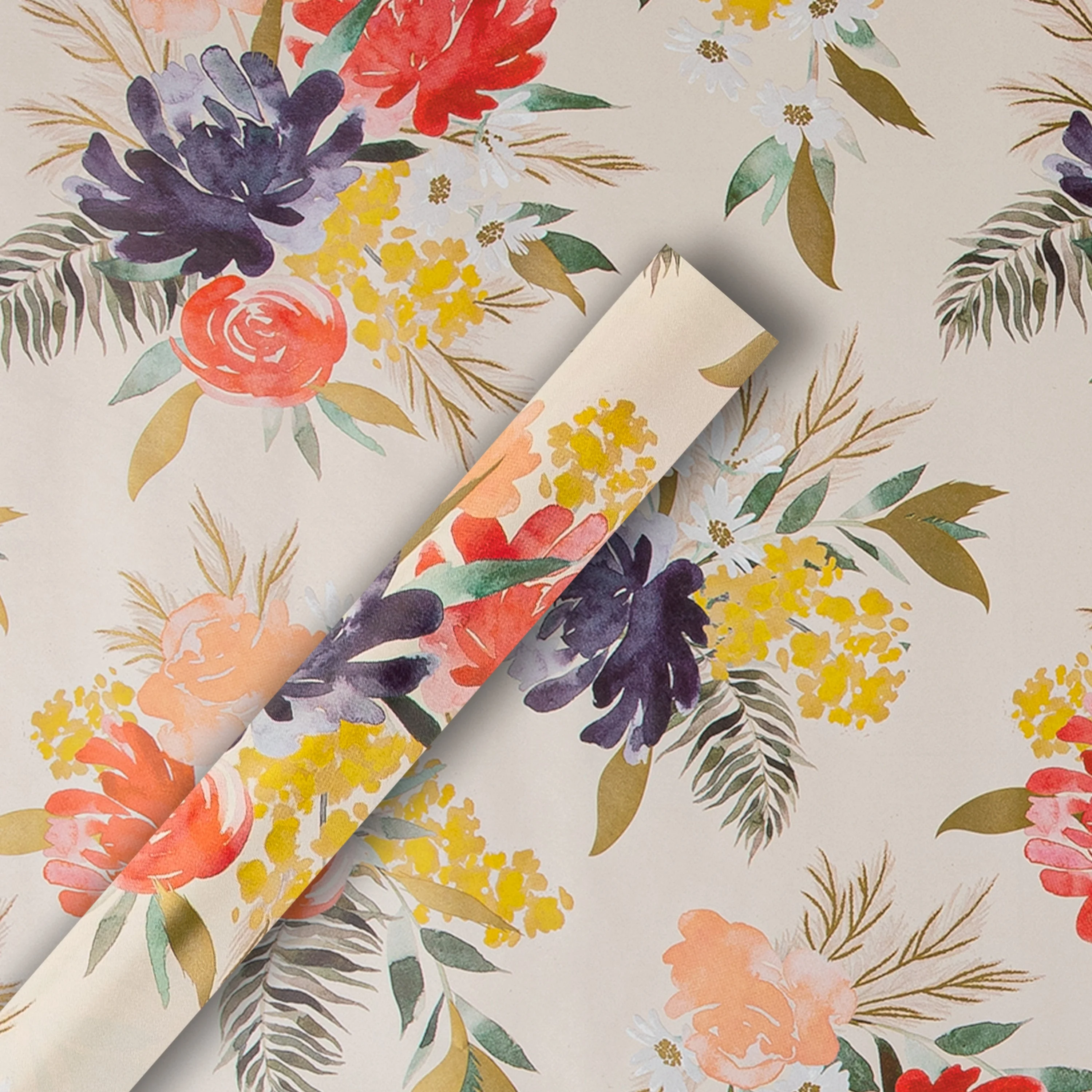 6M Any Occasion Wrapping Paper - 3 x 2M Rolls in 1 Floral Design - Image 4
