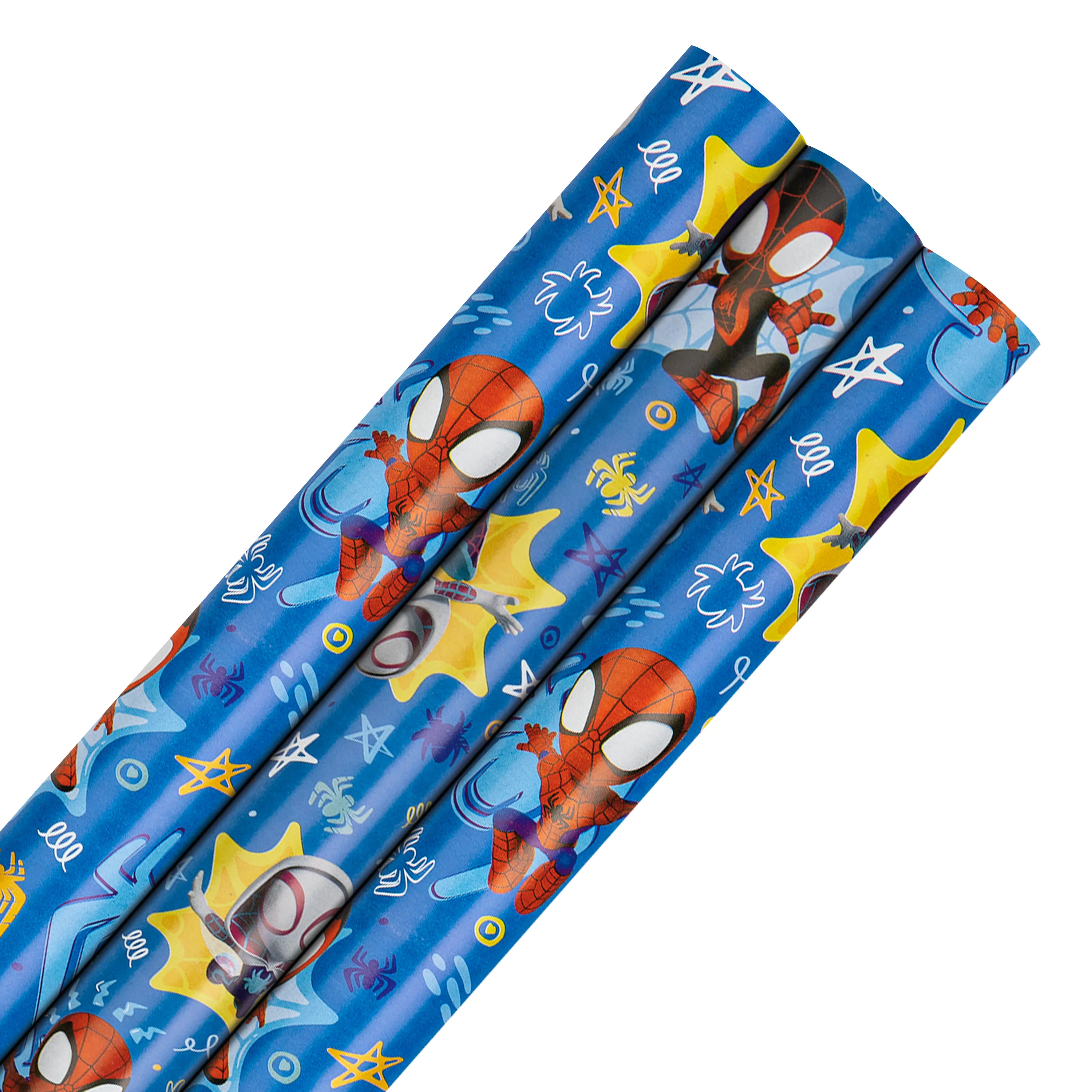6M Wrapping Paper - 3 x 2M Rolls in 1 MARVEL Spidey & Friends Design