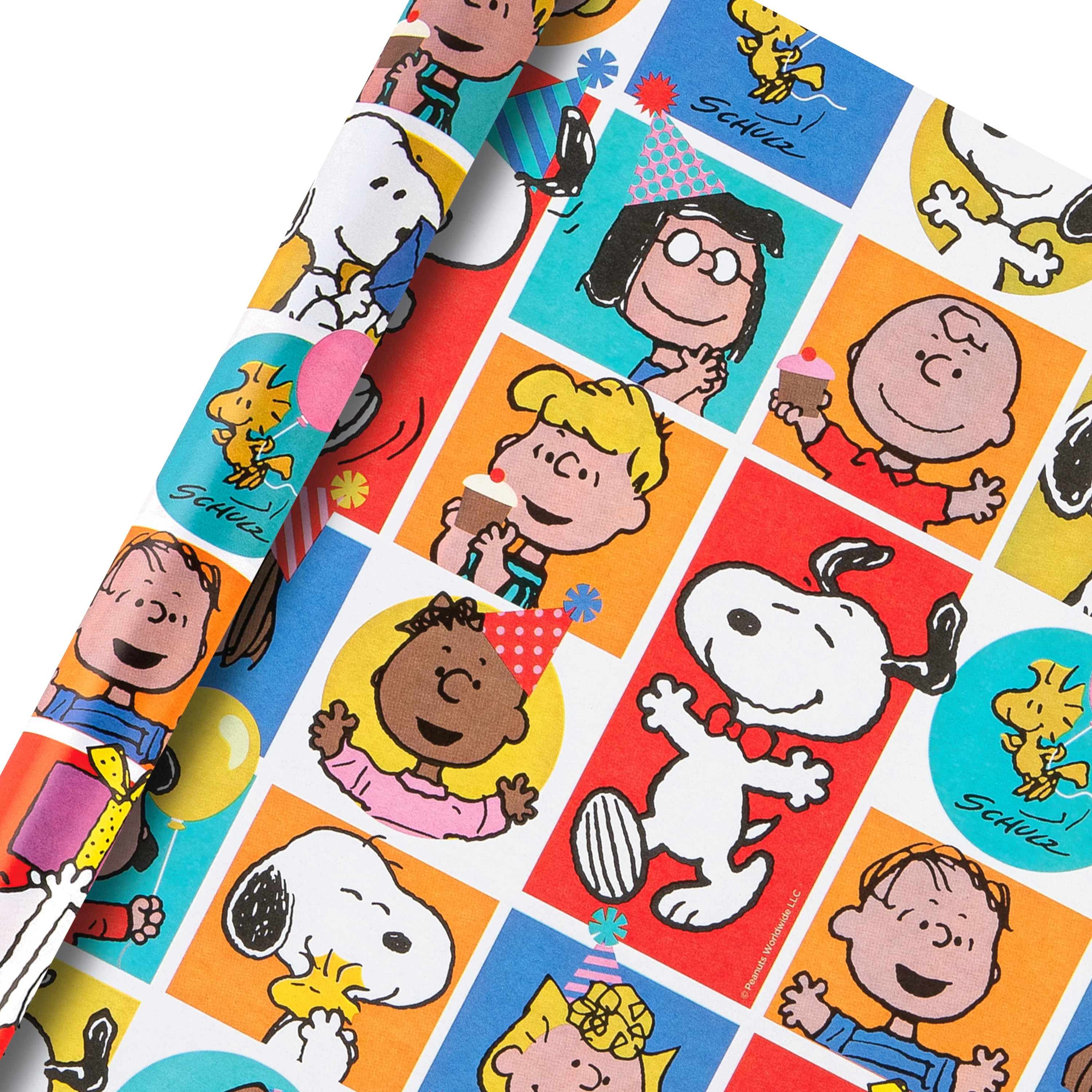 6M Wrapping Paper - 3 x 2M Rolls in 1 PEANUTS™ Comics SNOOPY & Gang Design - Image 7
