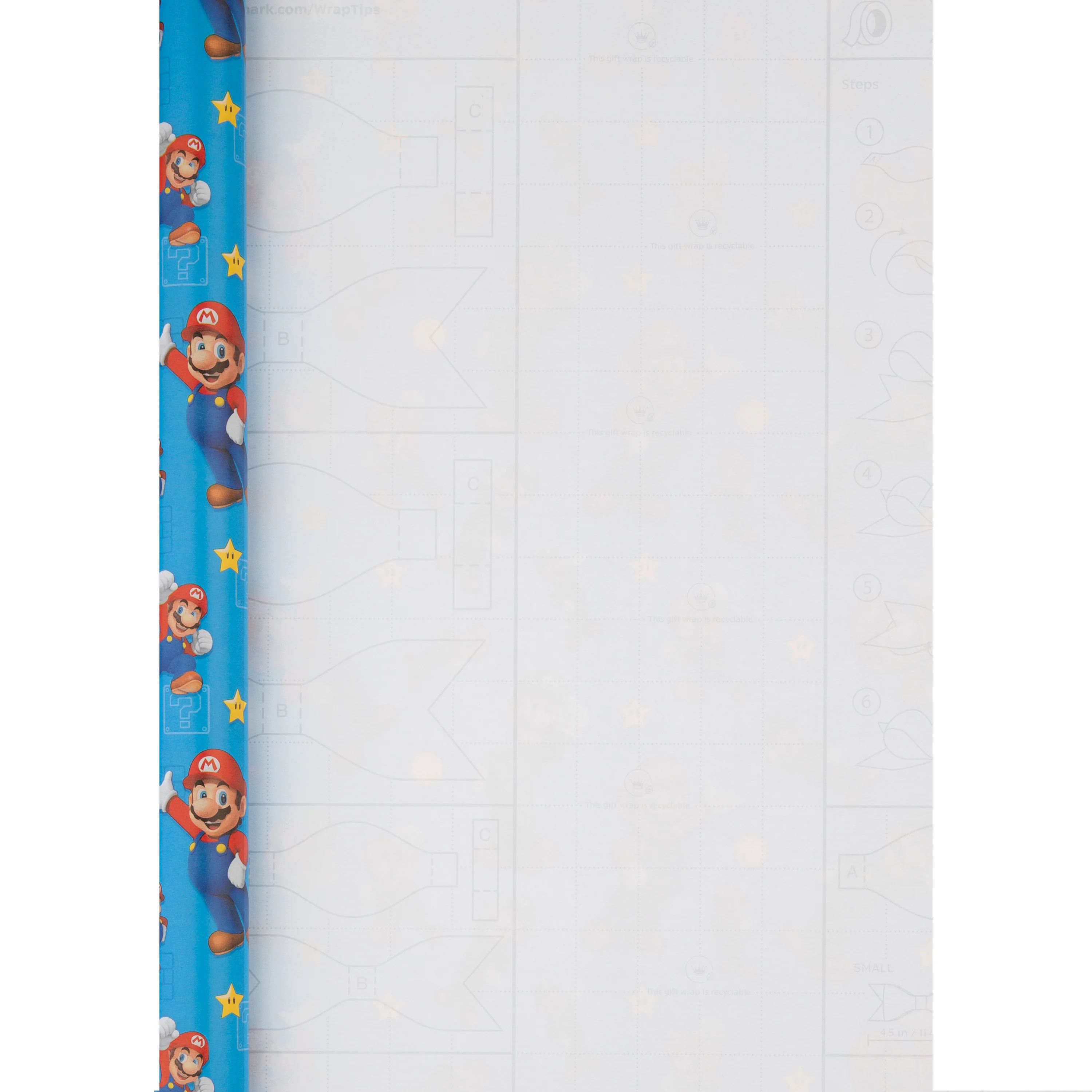 6M Wrapping Paper - 3 x 2M Rolls in 1 Super Mario Bros. Design - Image 4