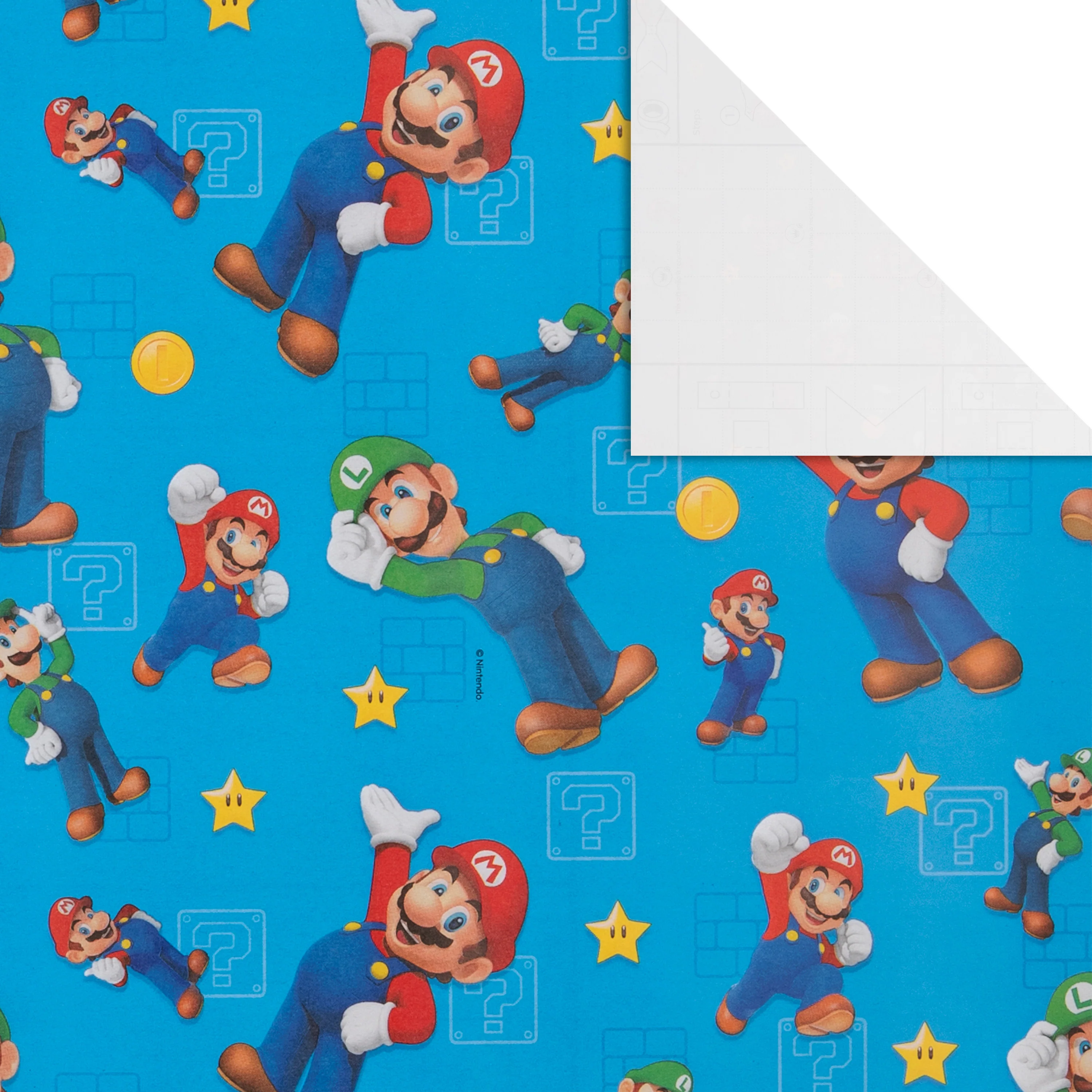 6M Wrapping Paper - 3 x 2M Rolls in 1 Super Mario Bros. Design - Image 5