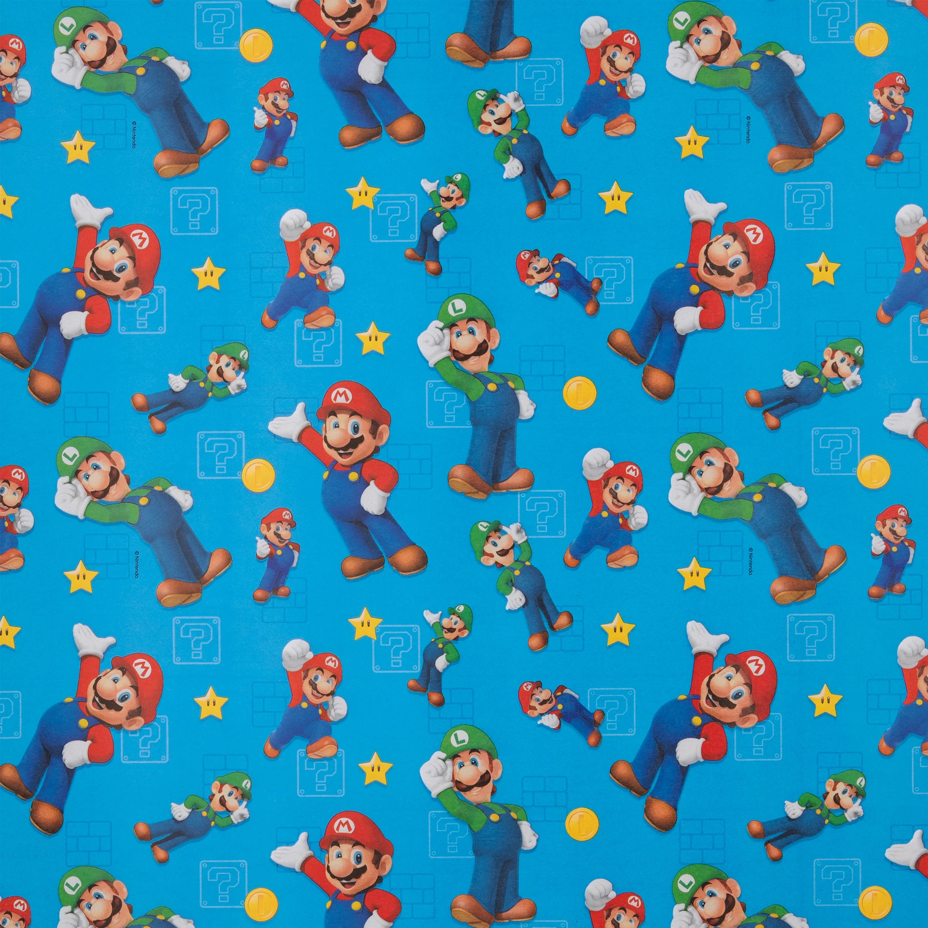 6M Wrapping Paper - 3 x 2M Rolls in 1 Super Mario Bros. Design - Image 6