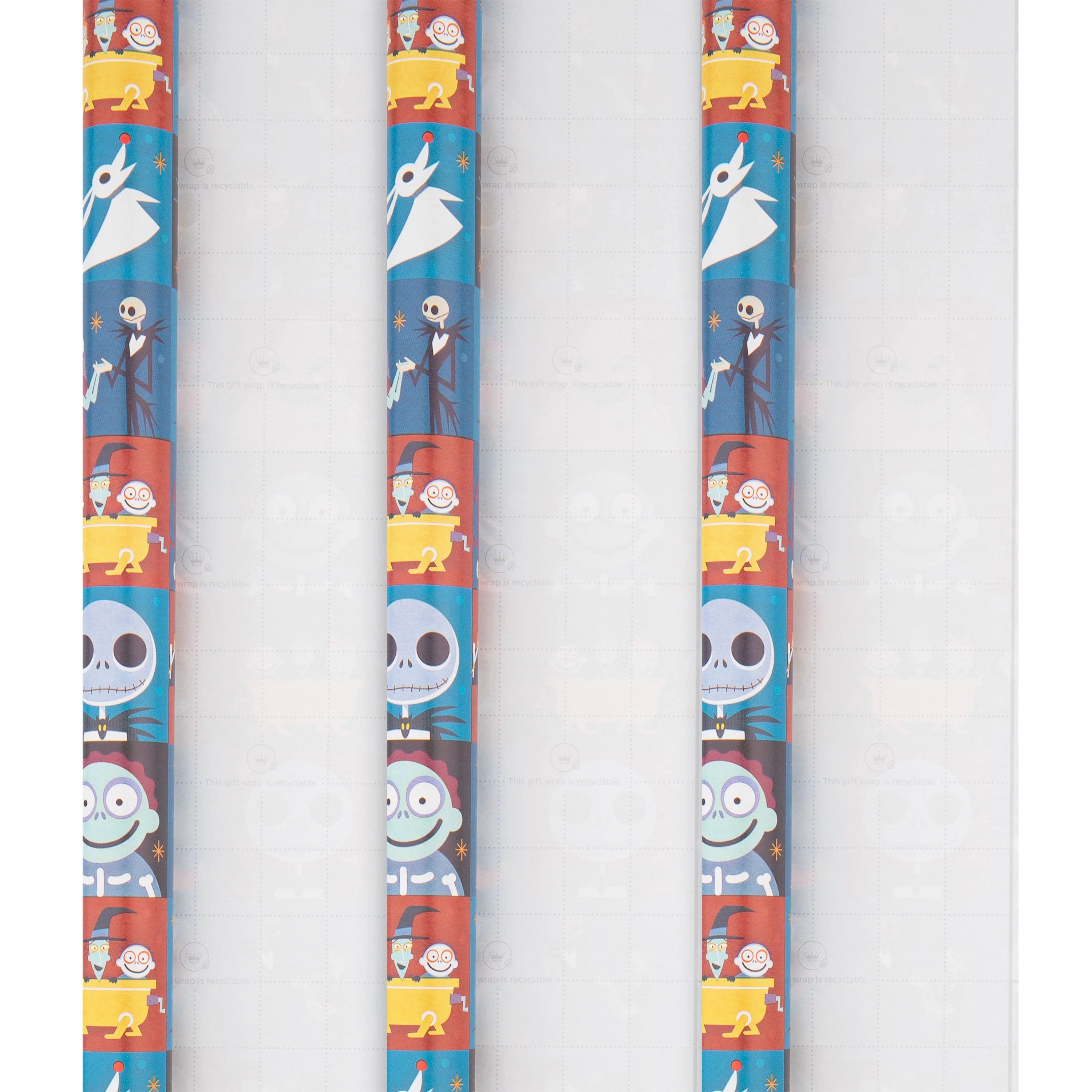 6M Any Occasion Wrapping Paper - 3 x 2M Rolls in 1 The Nightmare Before Christmas Design - Image 3