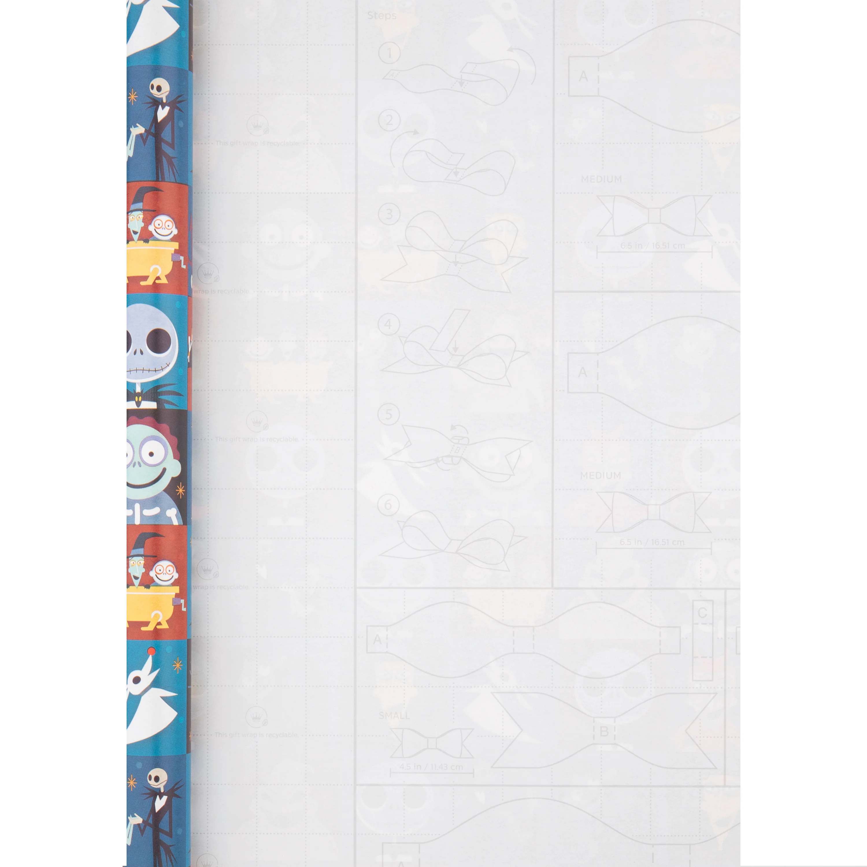 6M Any Occasion Wrapping Paper - 3 x 2M Rolls in 1 The Nightmare Before Christmas Design - Image 4
