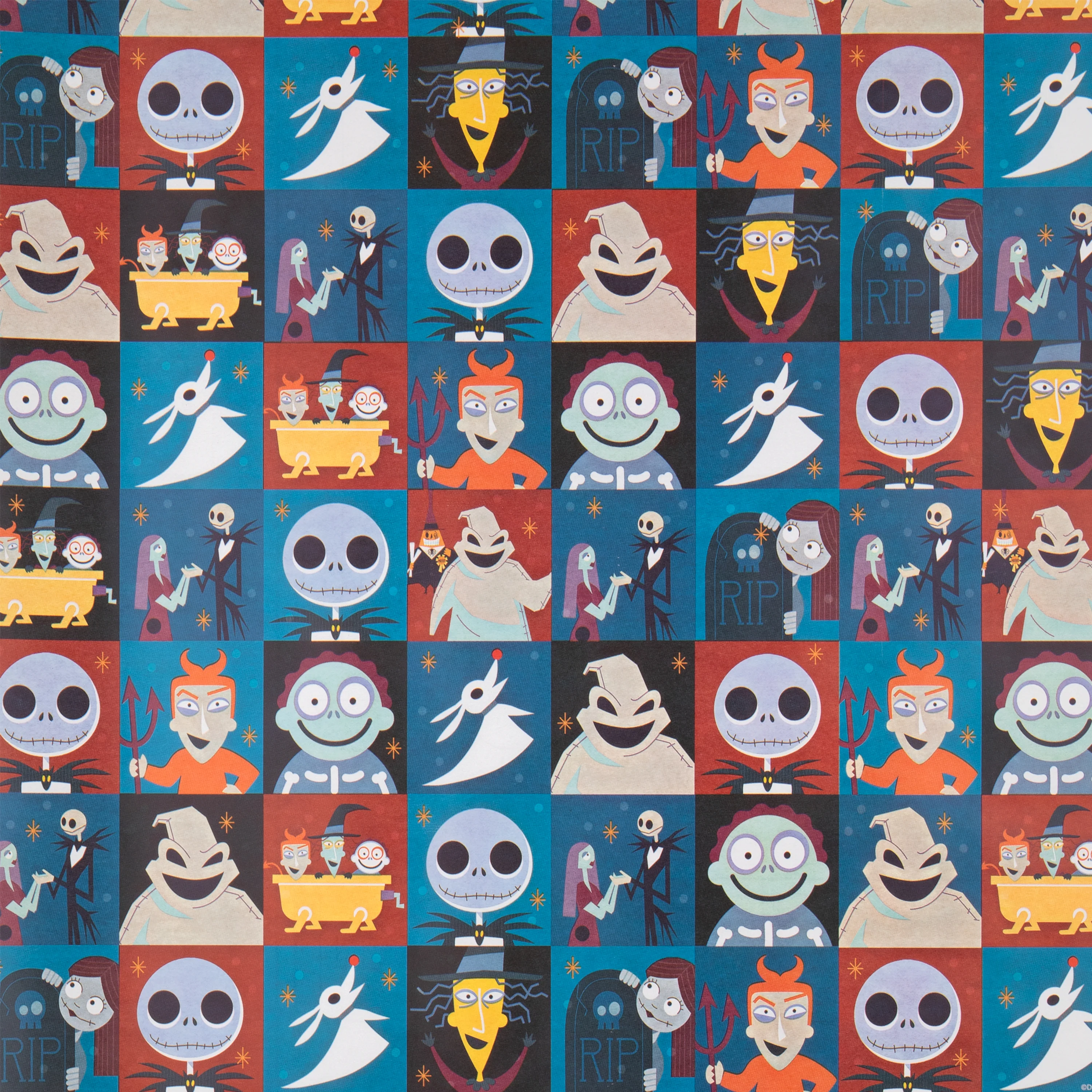 6M Any Occasion Wrapping Paper - 3 x 2M Rolls in 1 The Nightmare Before Christmas Design - Image 6