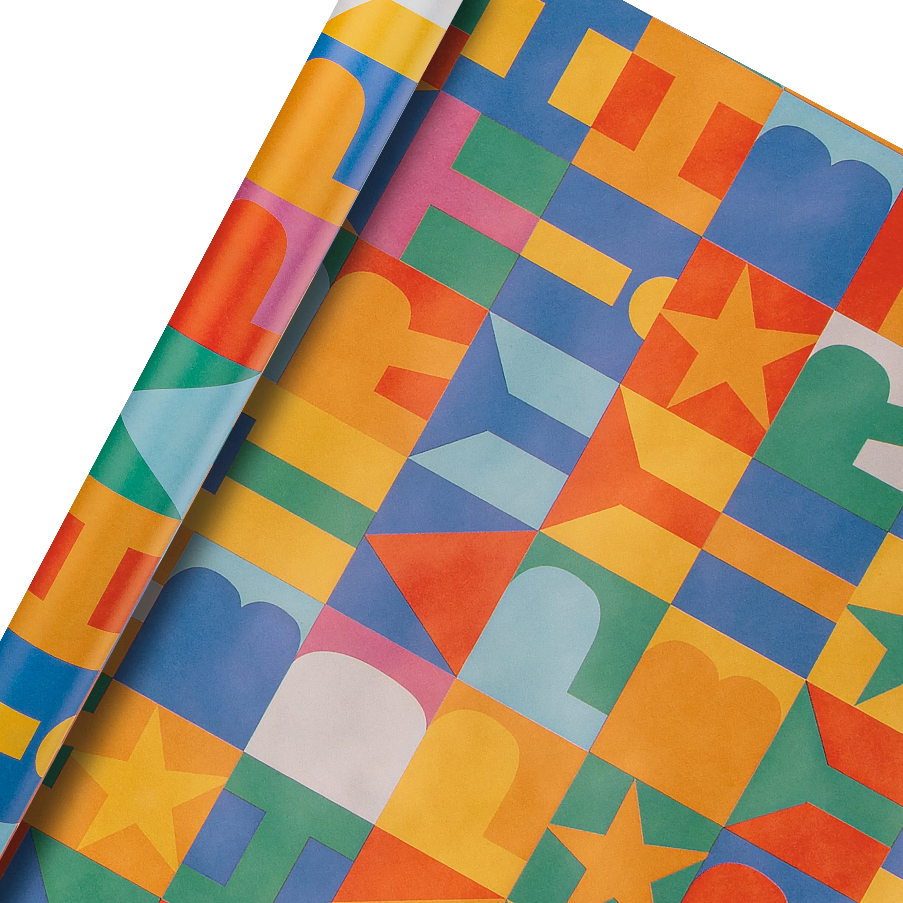 6M Birthday Wrapping Paper - 3 x 2M Rolls in 1 Colourful 'Happy Birthday' Design - Image 4