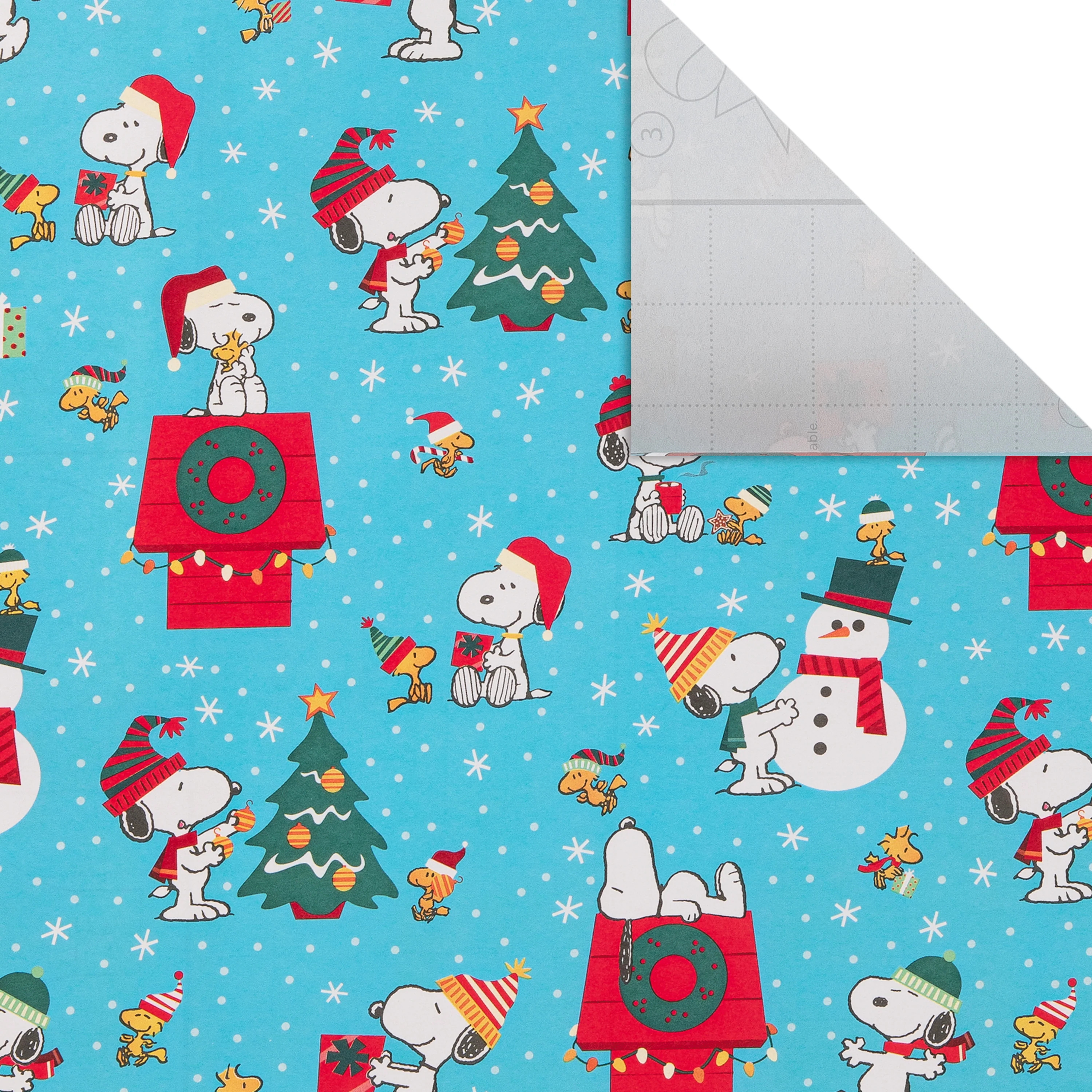 6M Christmas Wrapping Paper - 3 x 2M Rolls in 1 PEANUTS™ SNOOPY Design - Image 5