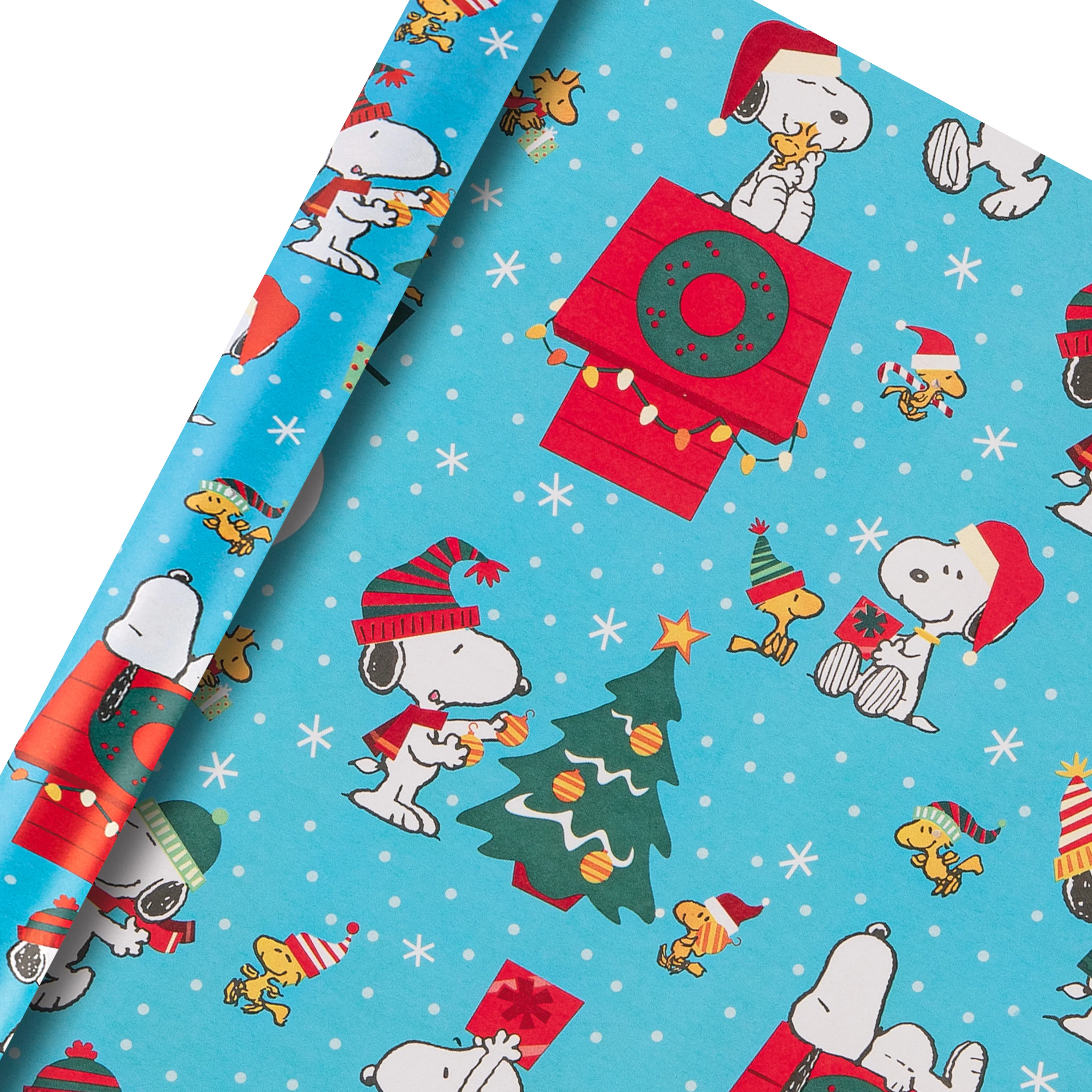 6M Christmas Wrapping Paper - 3 x 2M Rolls in 1 PEANUTS™ SNOOPY Design - Image 6