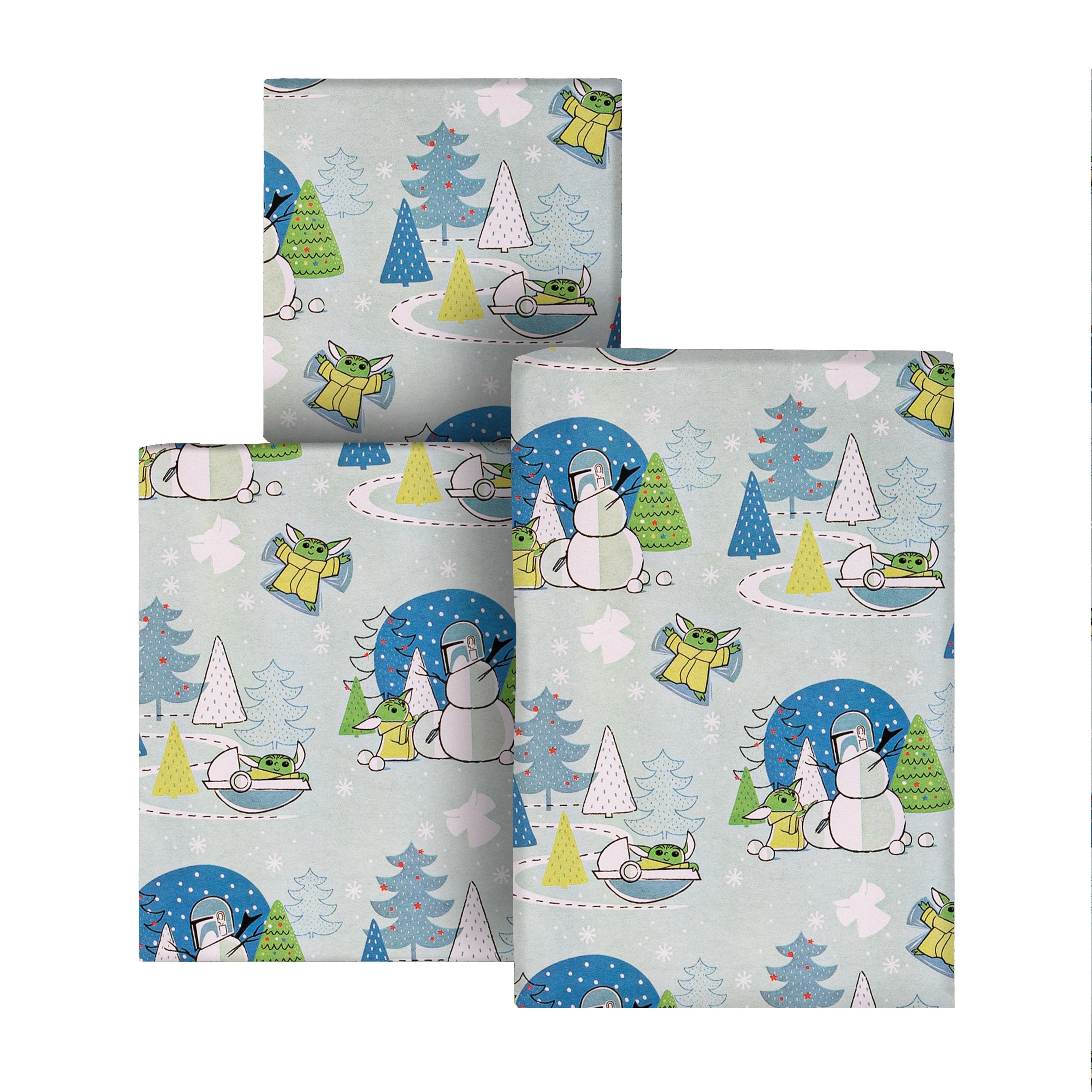 6M Christmas Wrapping Paper - 3 x 2M Rolls in 1 The Mandalorian™ Design - Image 8
