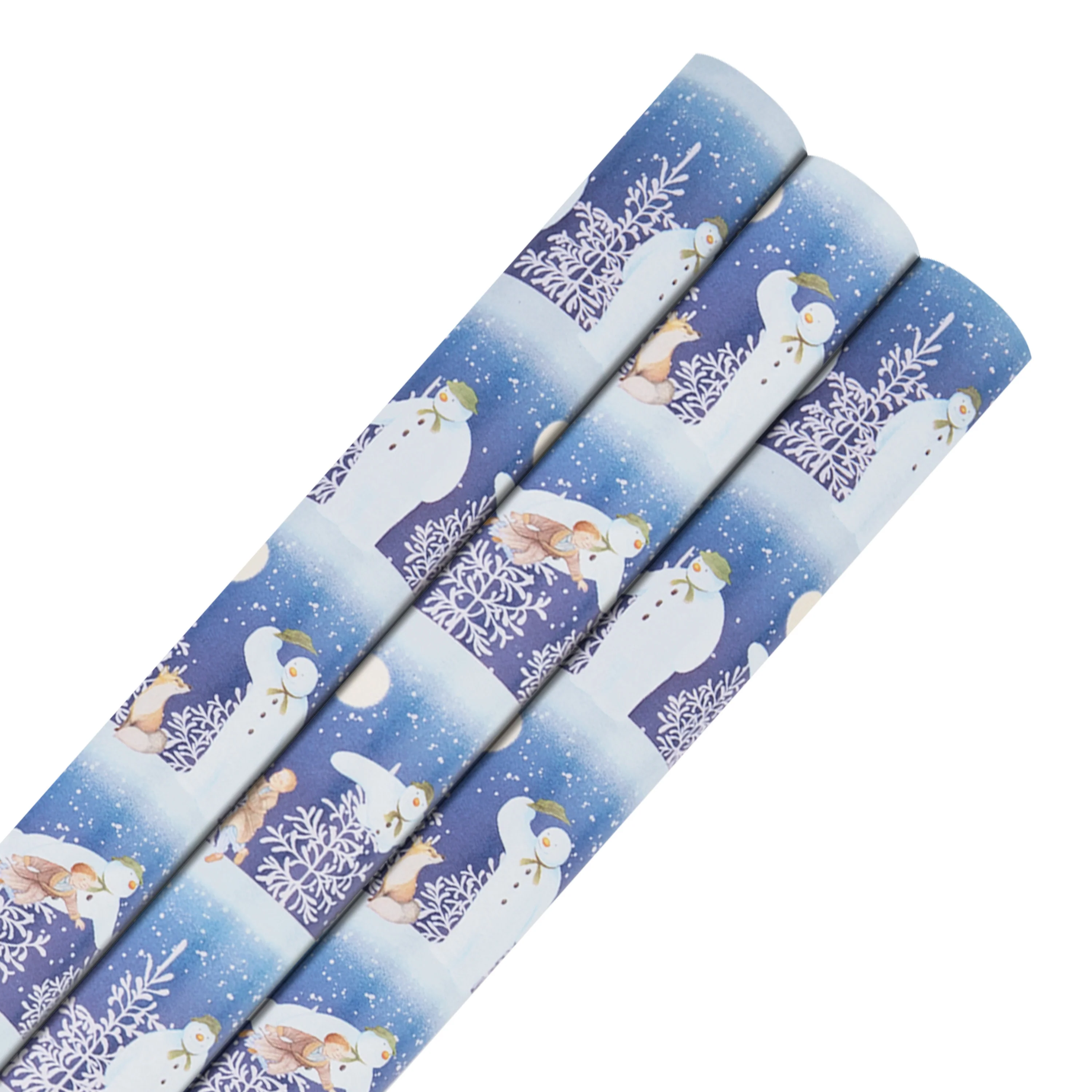 6M Christmas Wrapping Paper - 3 x 2M Rolls in 1 The Snowman™ Design