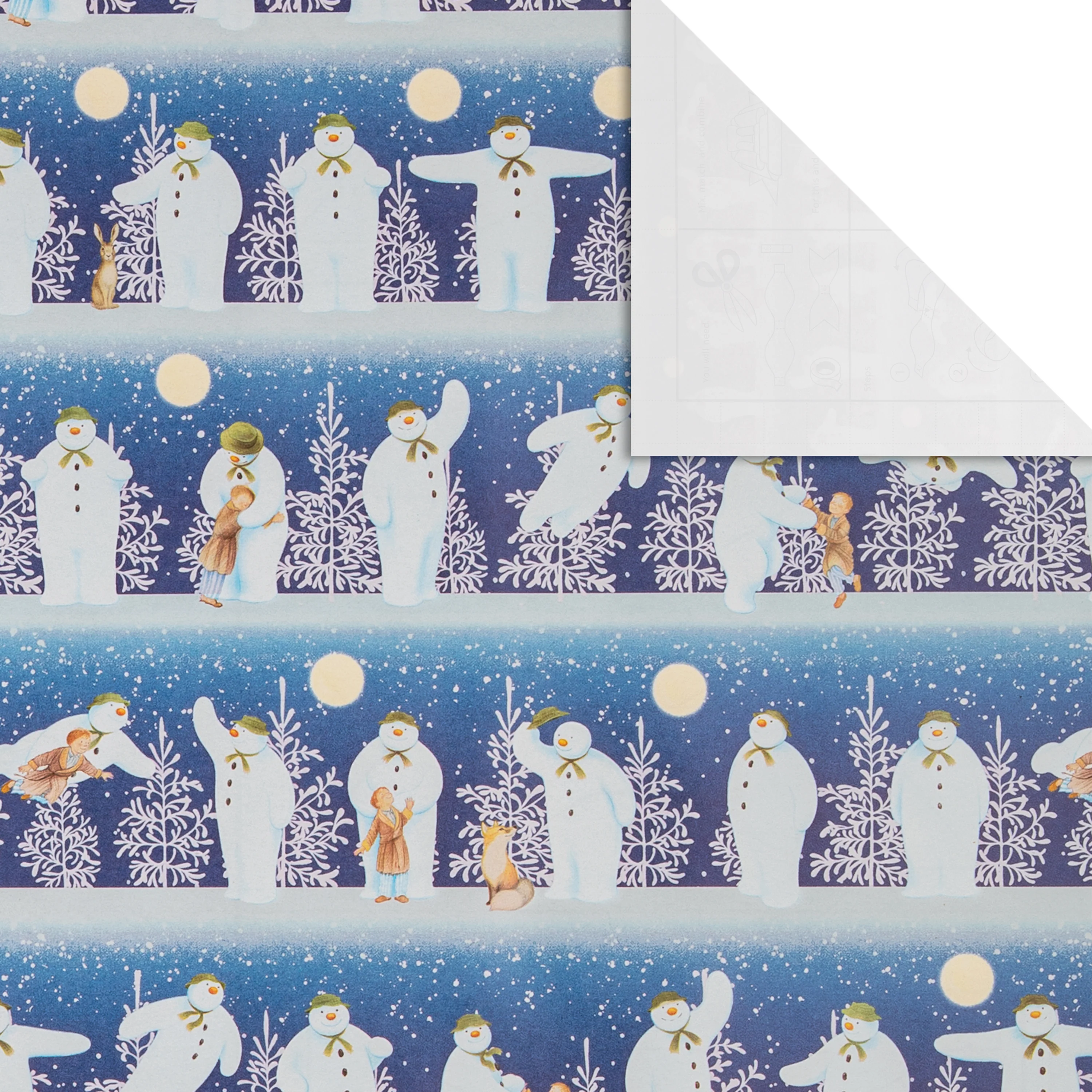 6M Christmas Wrapping Paper - 3 x 2M Rolls in 1 The Snowman™ Design - Image 7