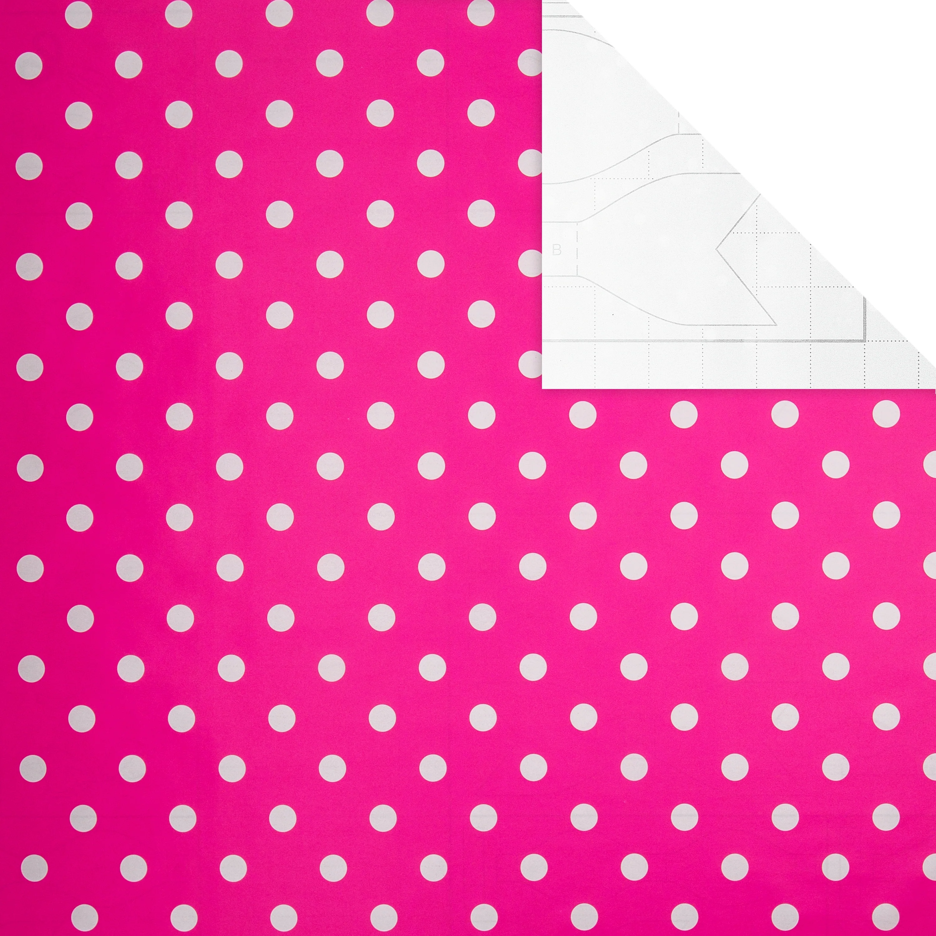 6M Wrapping Paper Pack - 3 x 2M Rolls in 1 Pink Polka Dot Design - Image 6
