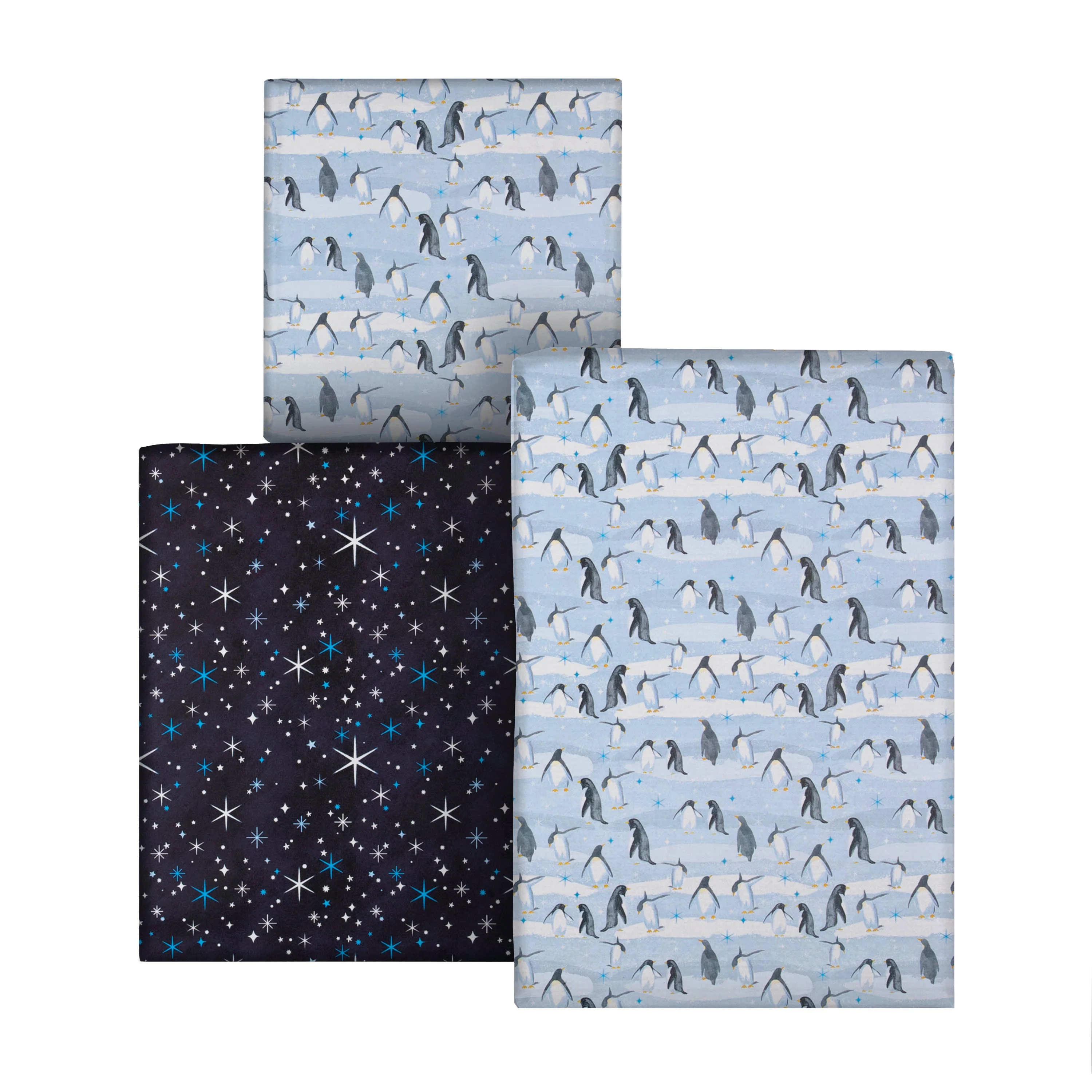 9M Christmas Wrapping Paper - 3 x 3M Rolls in 2 Arctic Wonderland Designs - Image 3