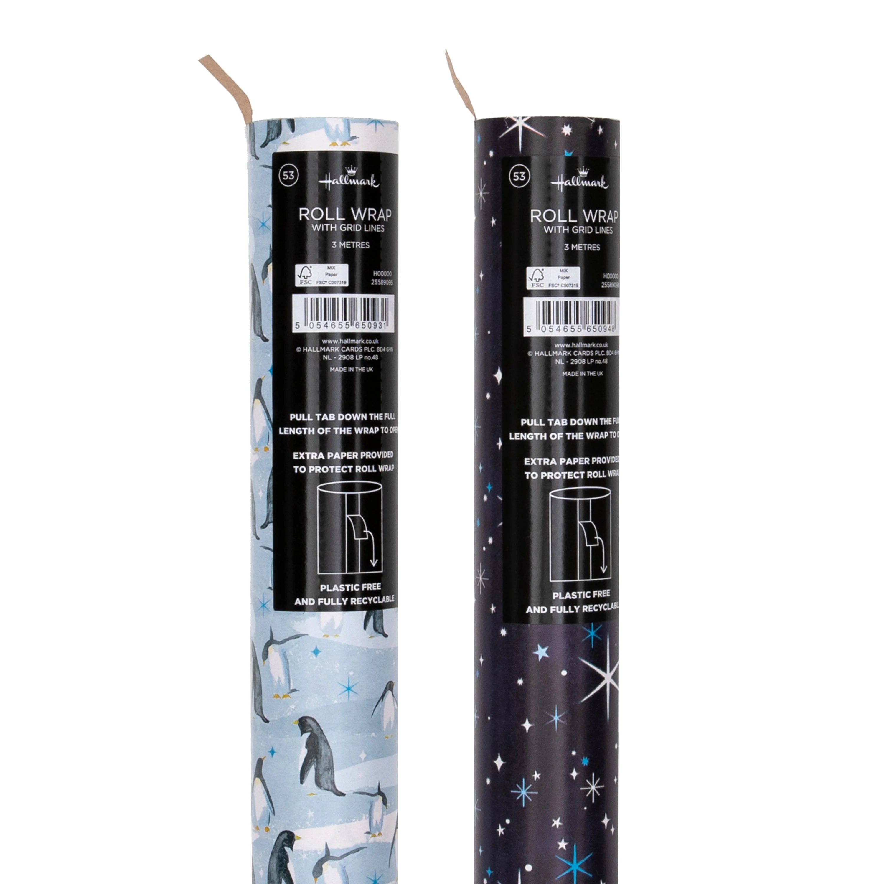 9M Christmas Wrapping Paper - 3 x 3M Rolls in 2 Arctic Wonderland Designs - Image 7