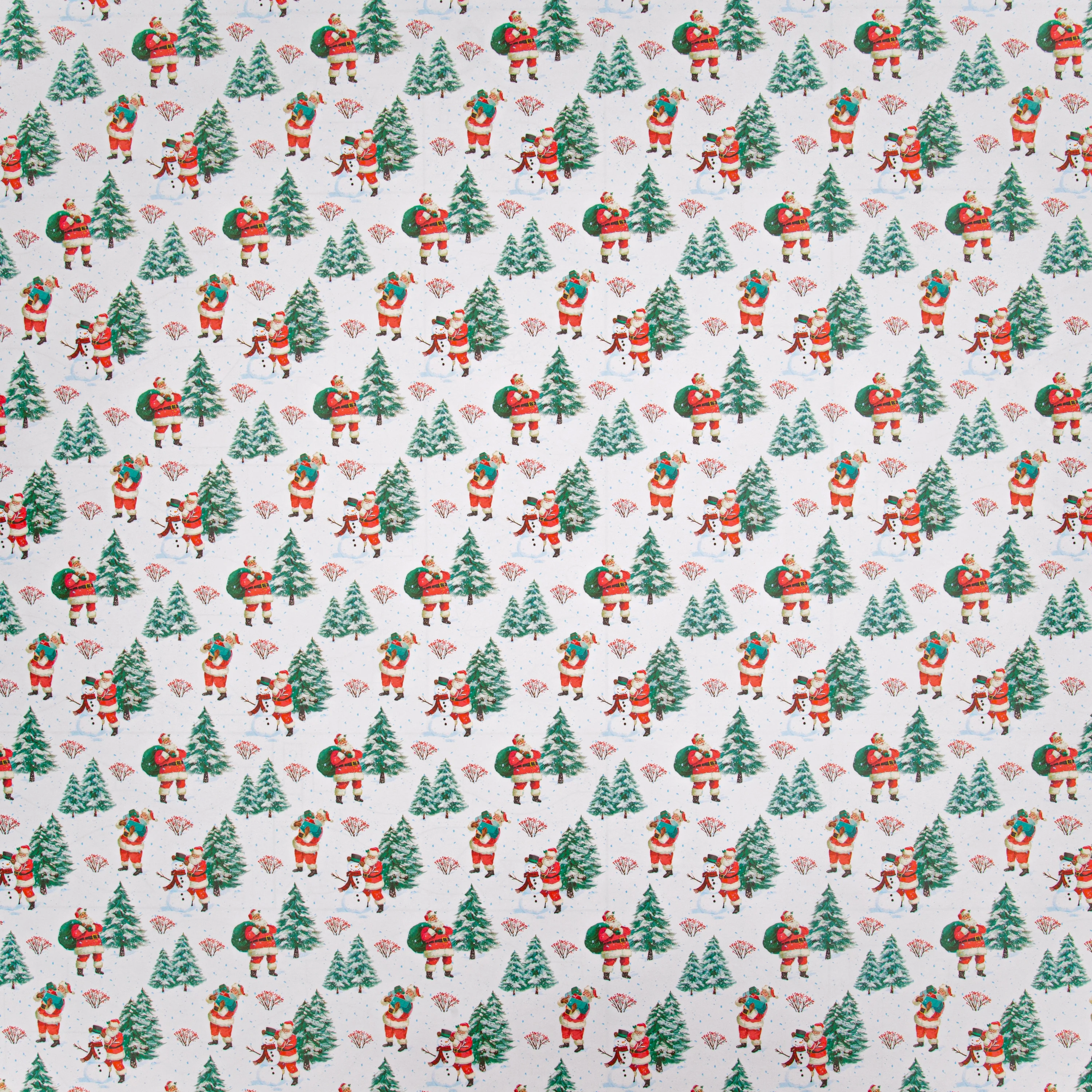9M Christmas Wrapping Paper - Pack of 3 x 3M Rolls in 1 Vintage Santa Design - Image 6