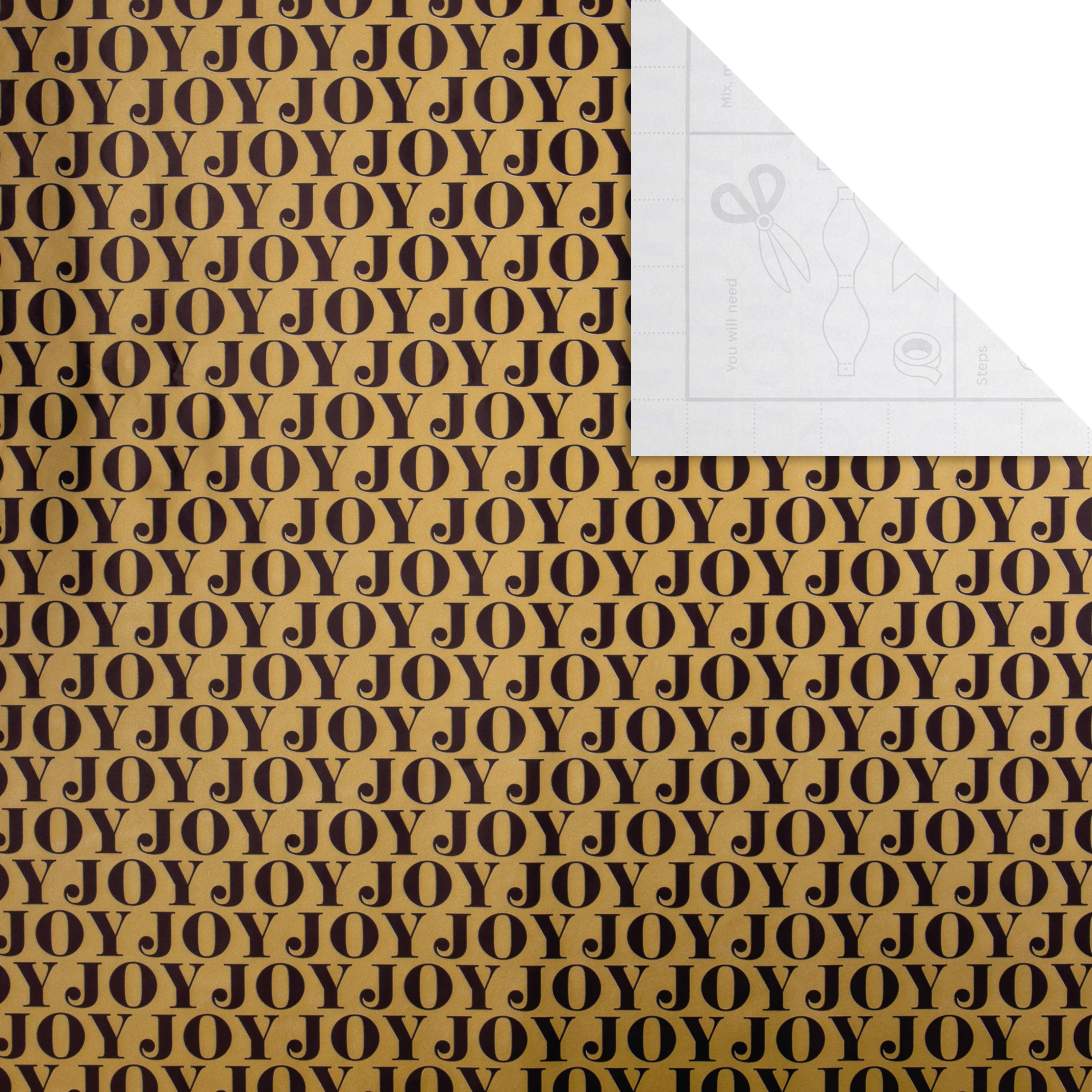 9M Christmas Wrapping Paper - Pack of 3 x 3M Rolls in 2 Gold & Navy Designs - Image 4