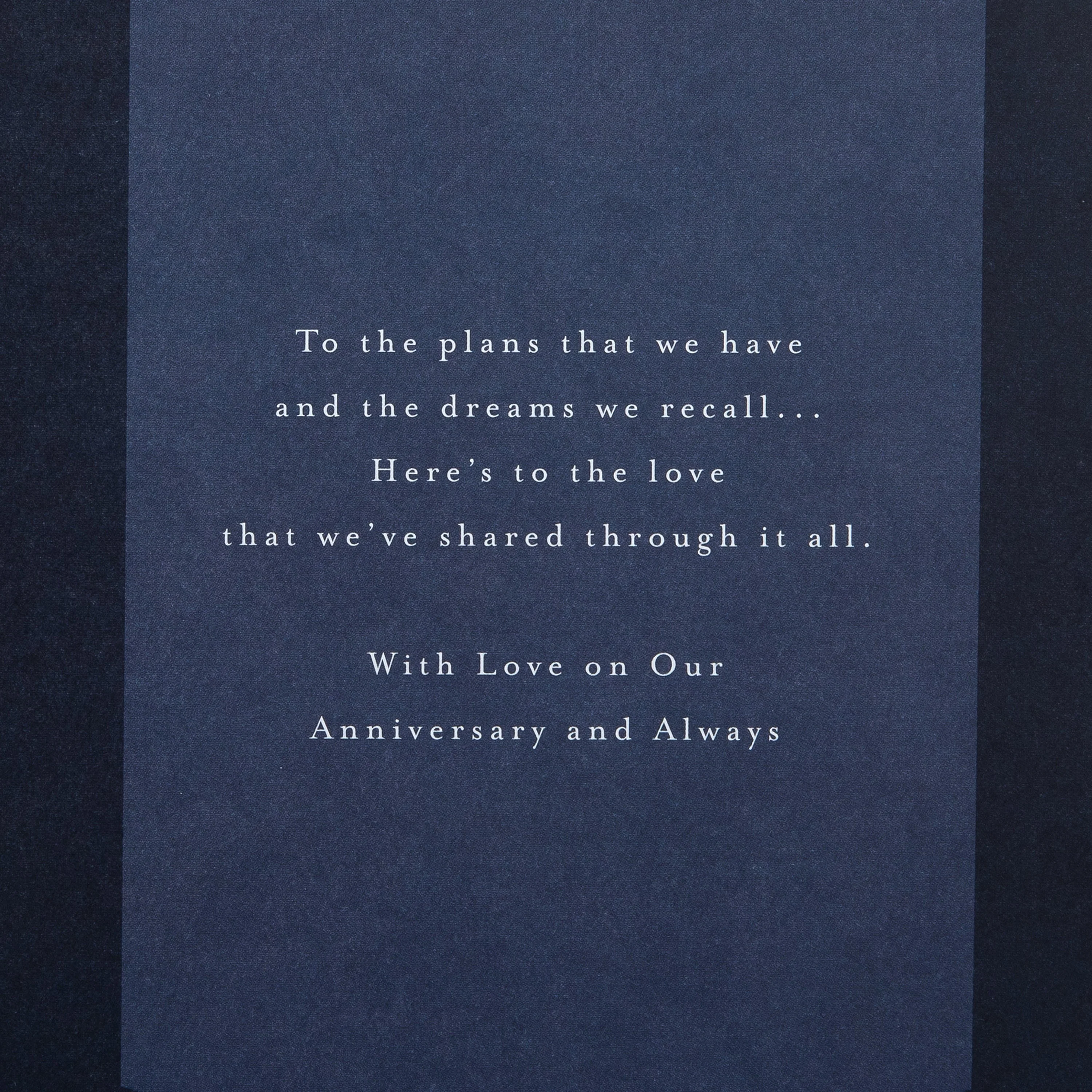 Anniversary Card for Husband - Green Traditional Floral Design with Heartfelt Verse - Image 4