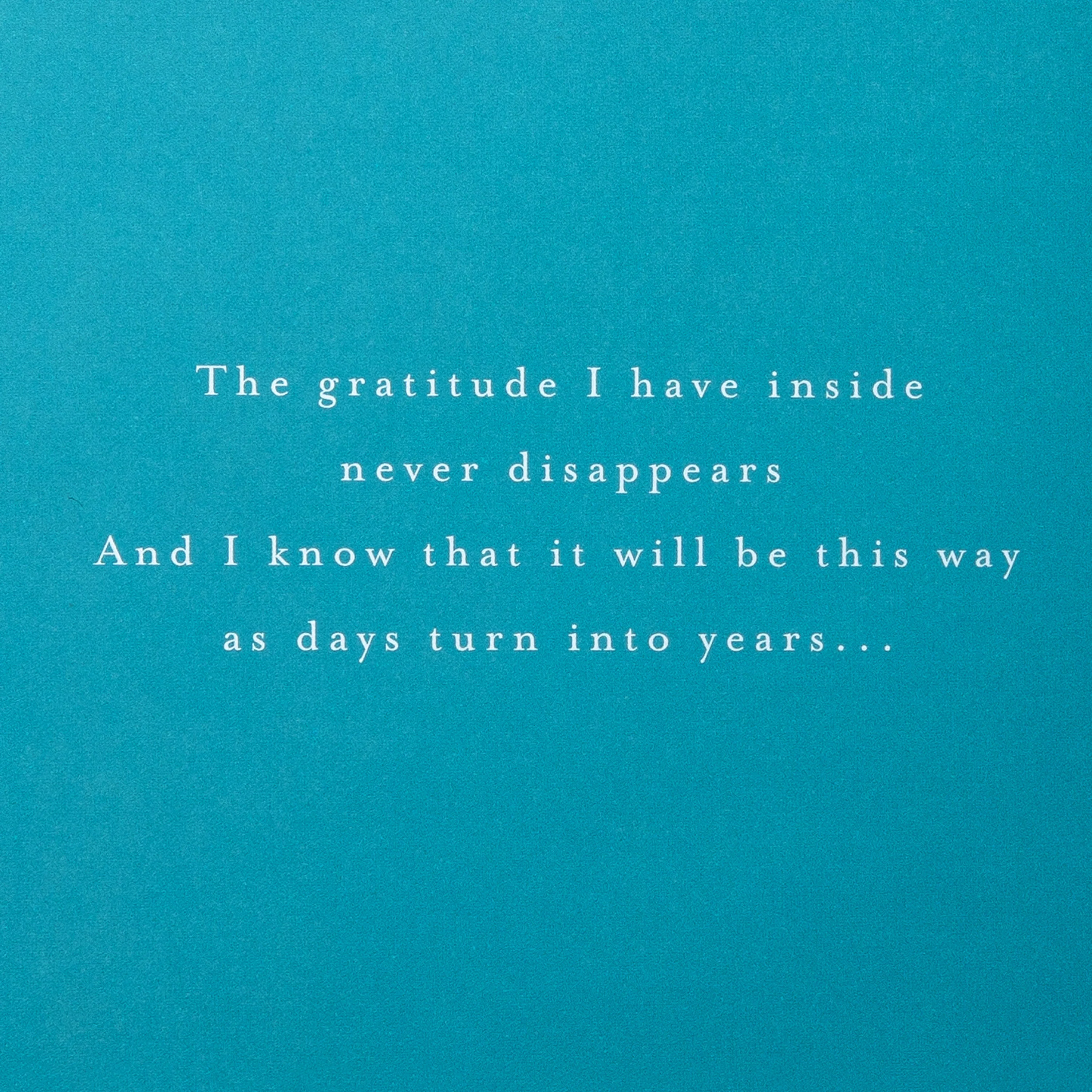 Anniversary Card for Wife - Pink Traditional Floral Design with Heartfelt Verse - Image 3