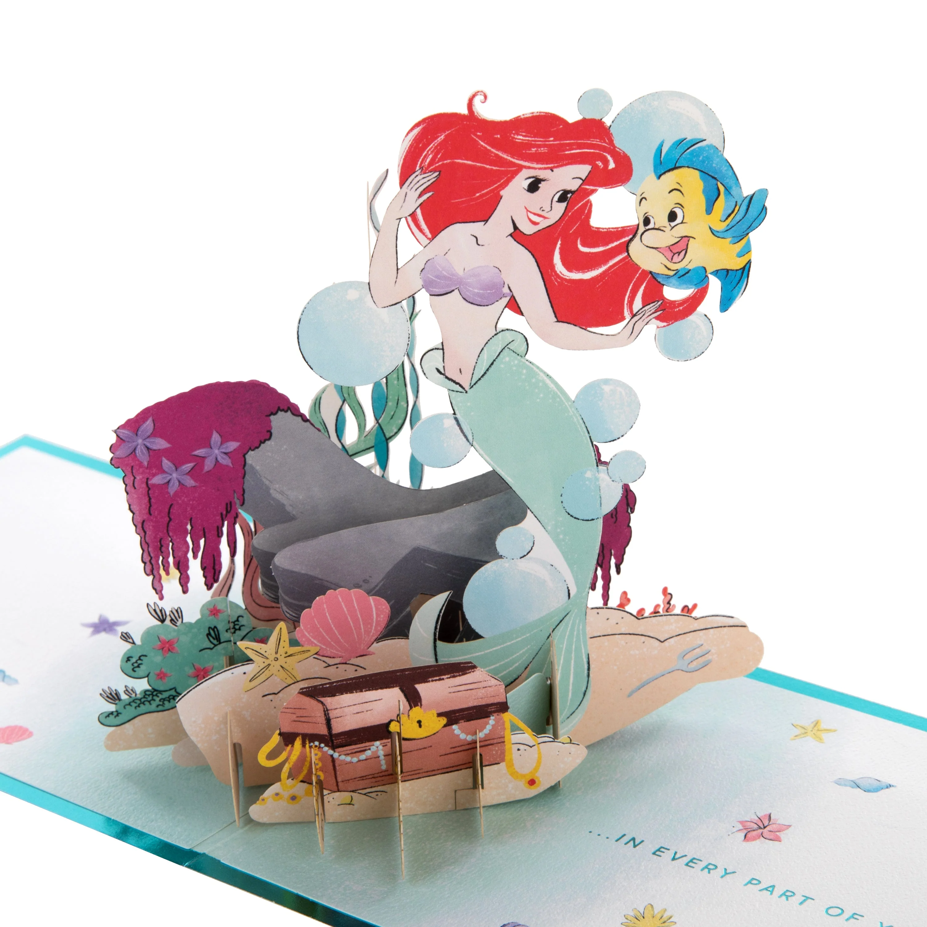 Any Occasion, Birthday Card - 3D Pop-Up Disney The Little Mermaid Design