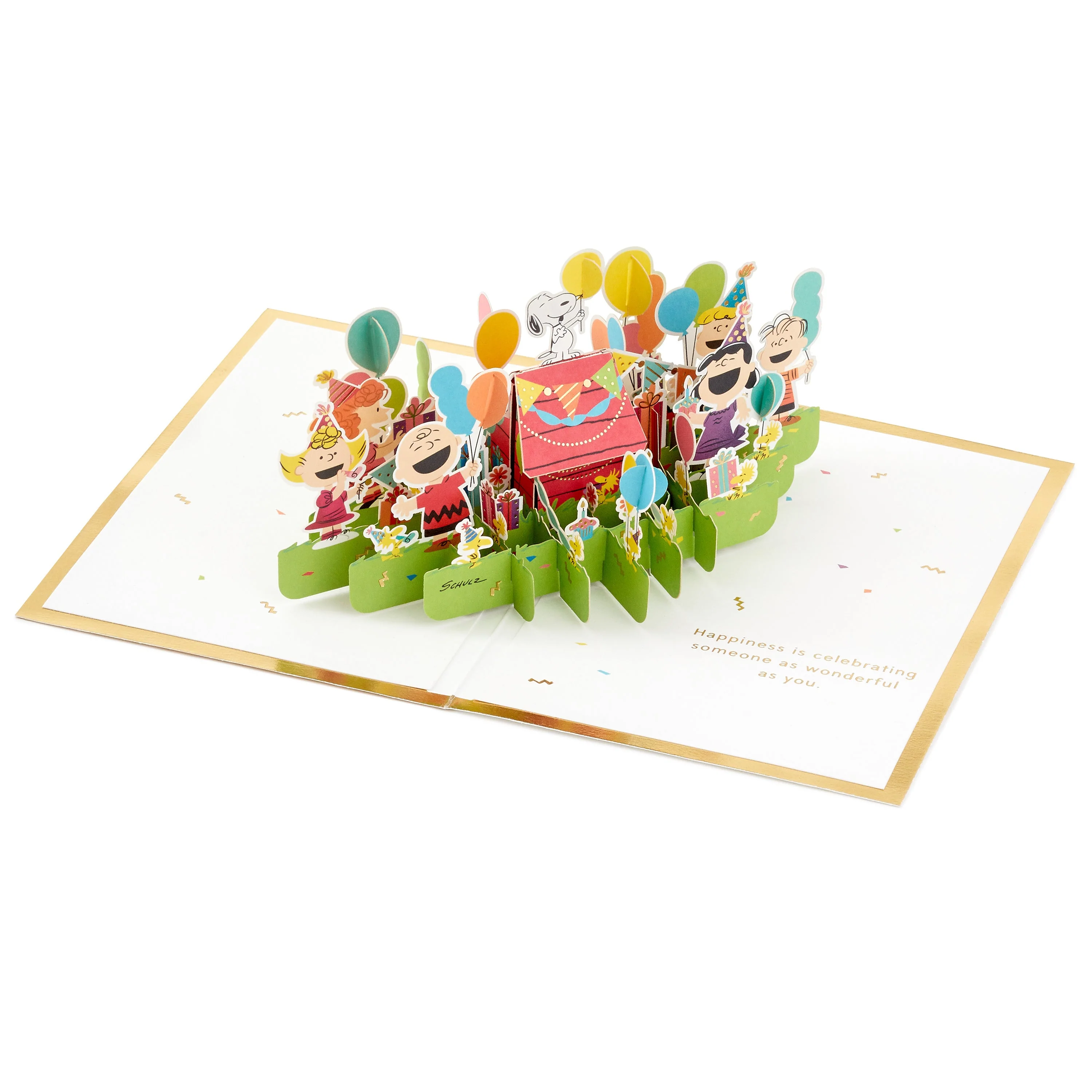 Any Occasion, Birthday Card - 3D Pop-Up PEANUTS™ SNOOPY & Gang Design - Image 3