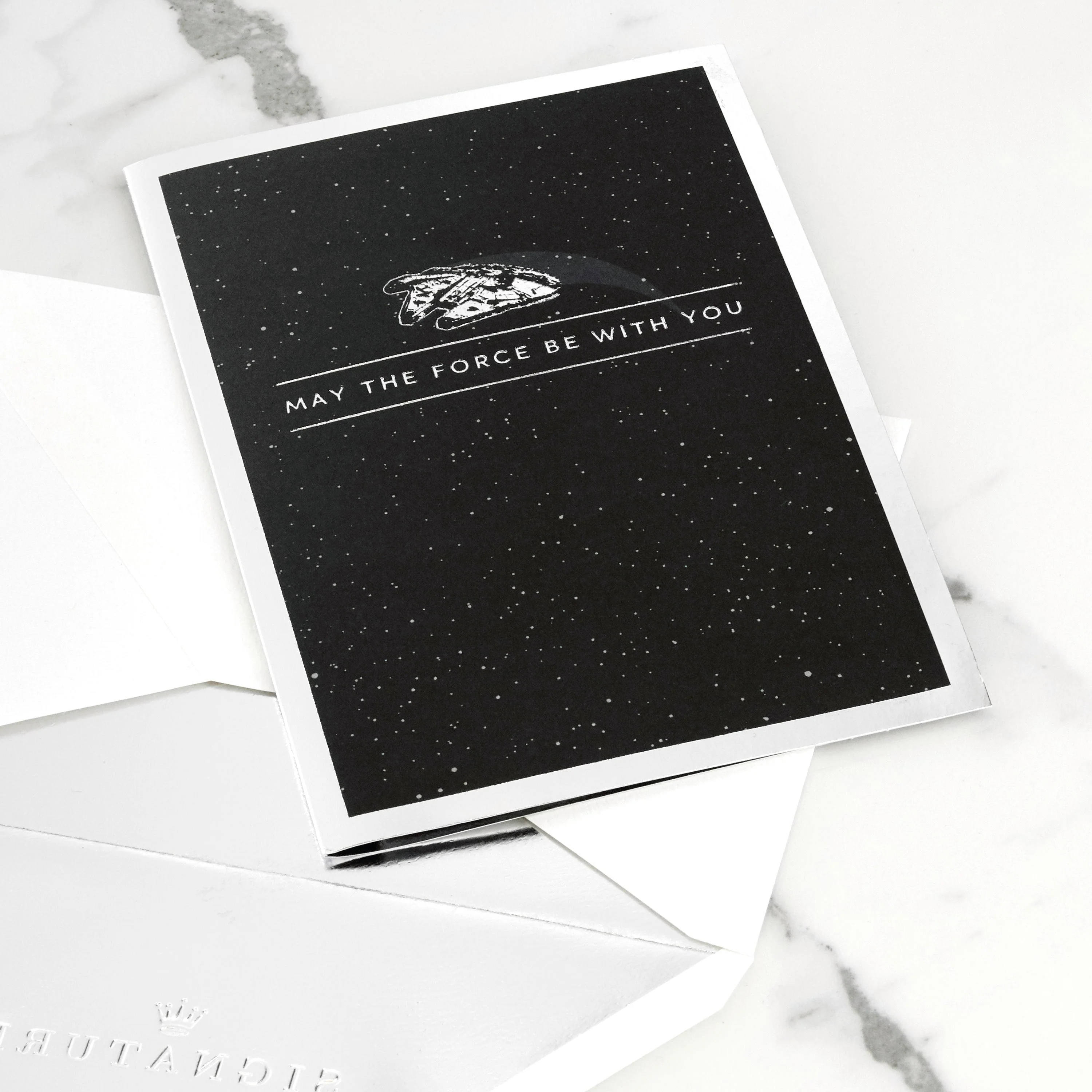 Any Occasion Greeting Card - 3D Pop-Up Star Wars™ Millennium Falcon Design - Image 9