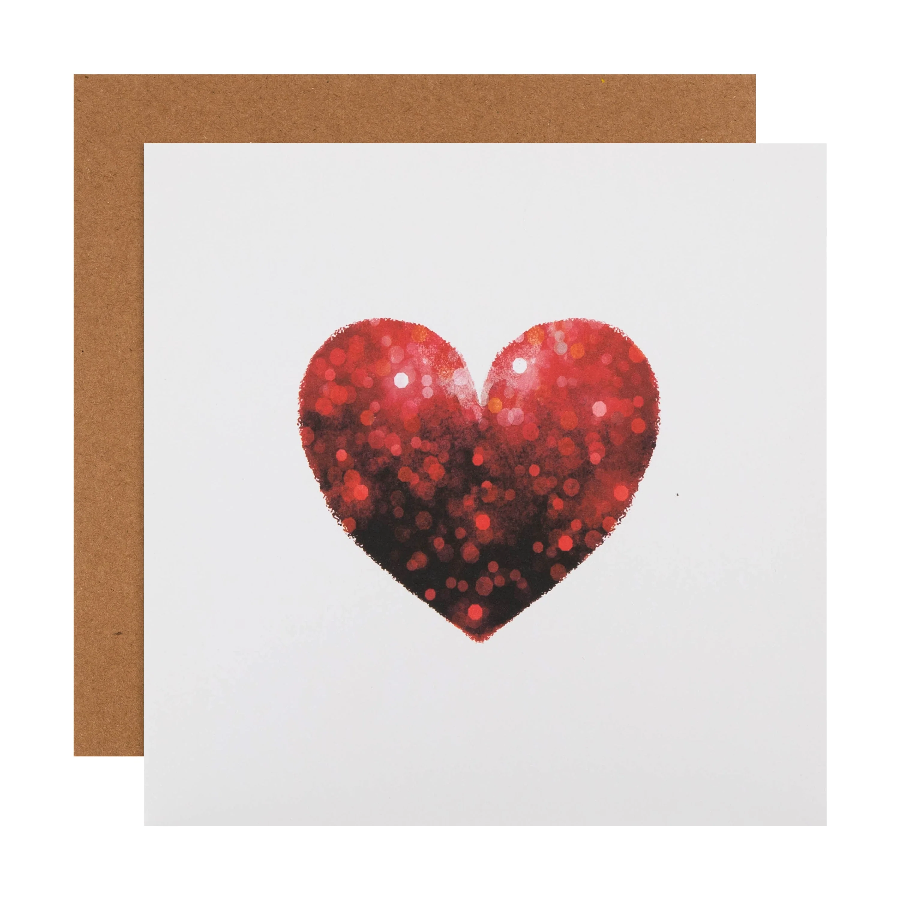 Any Occasion Blank Card - Red Heart Design