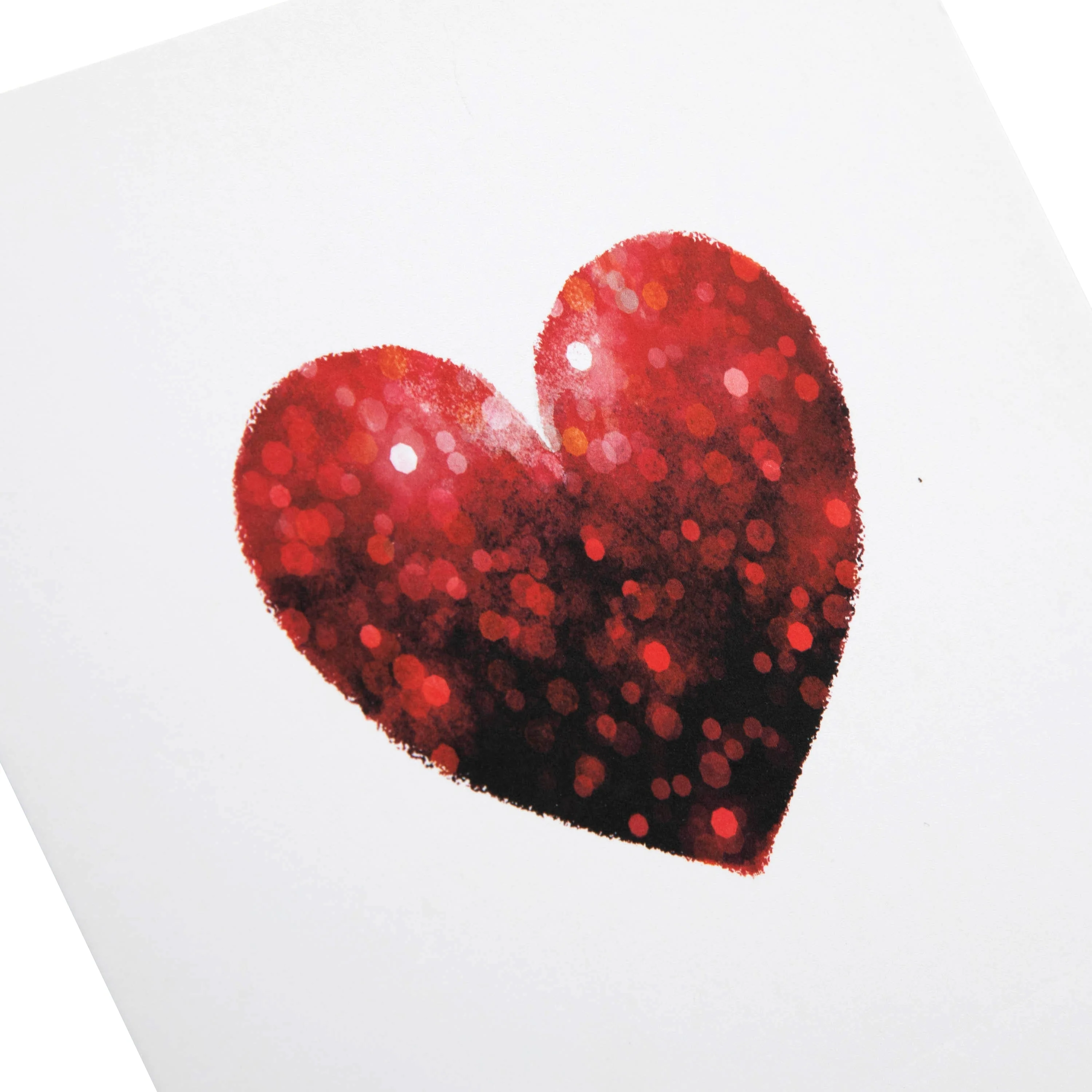Any Occasion Blank Card - Red Heart Design - Image 2