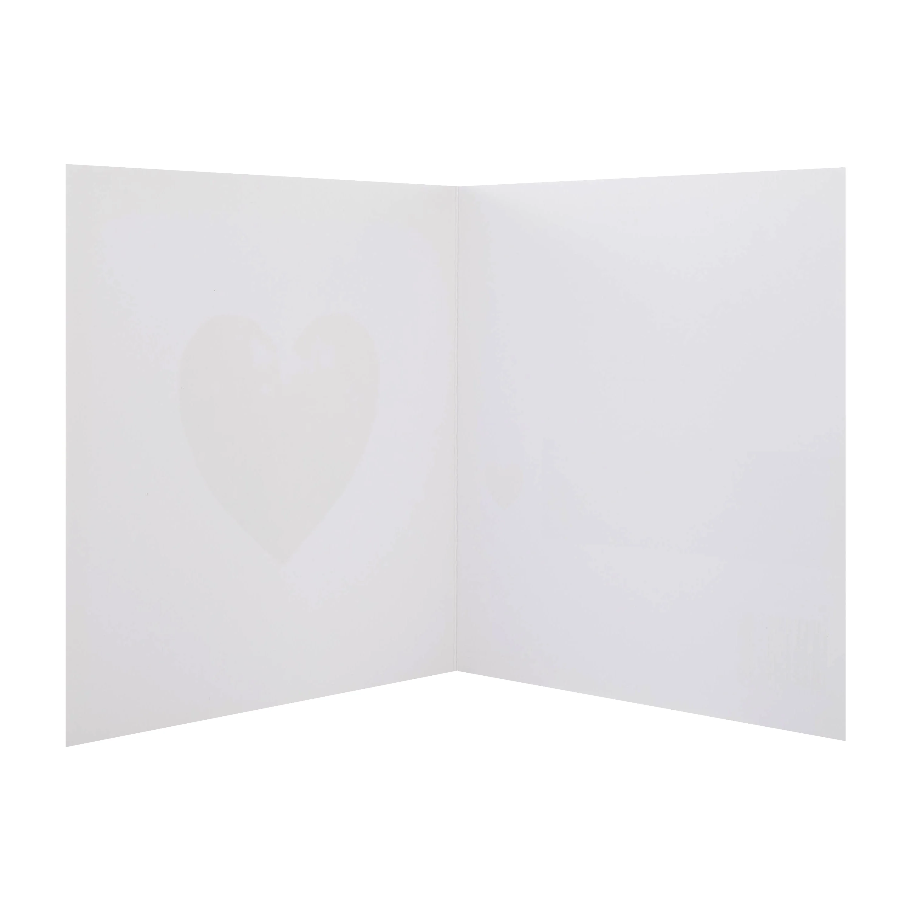 Any Occasion Blank Card - Red Heart Design - Image 3