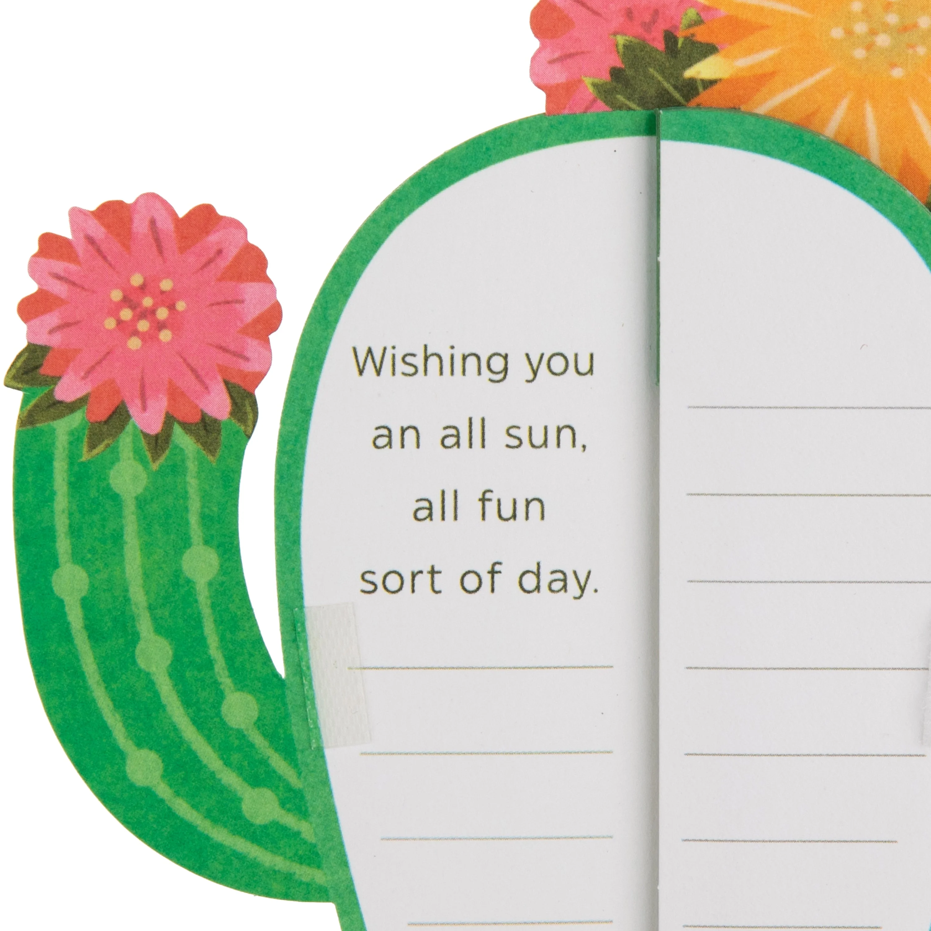 Any Occasion Card - 3D & Pop-Up Honeycomb Cactus Design - Image 5