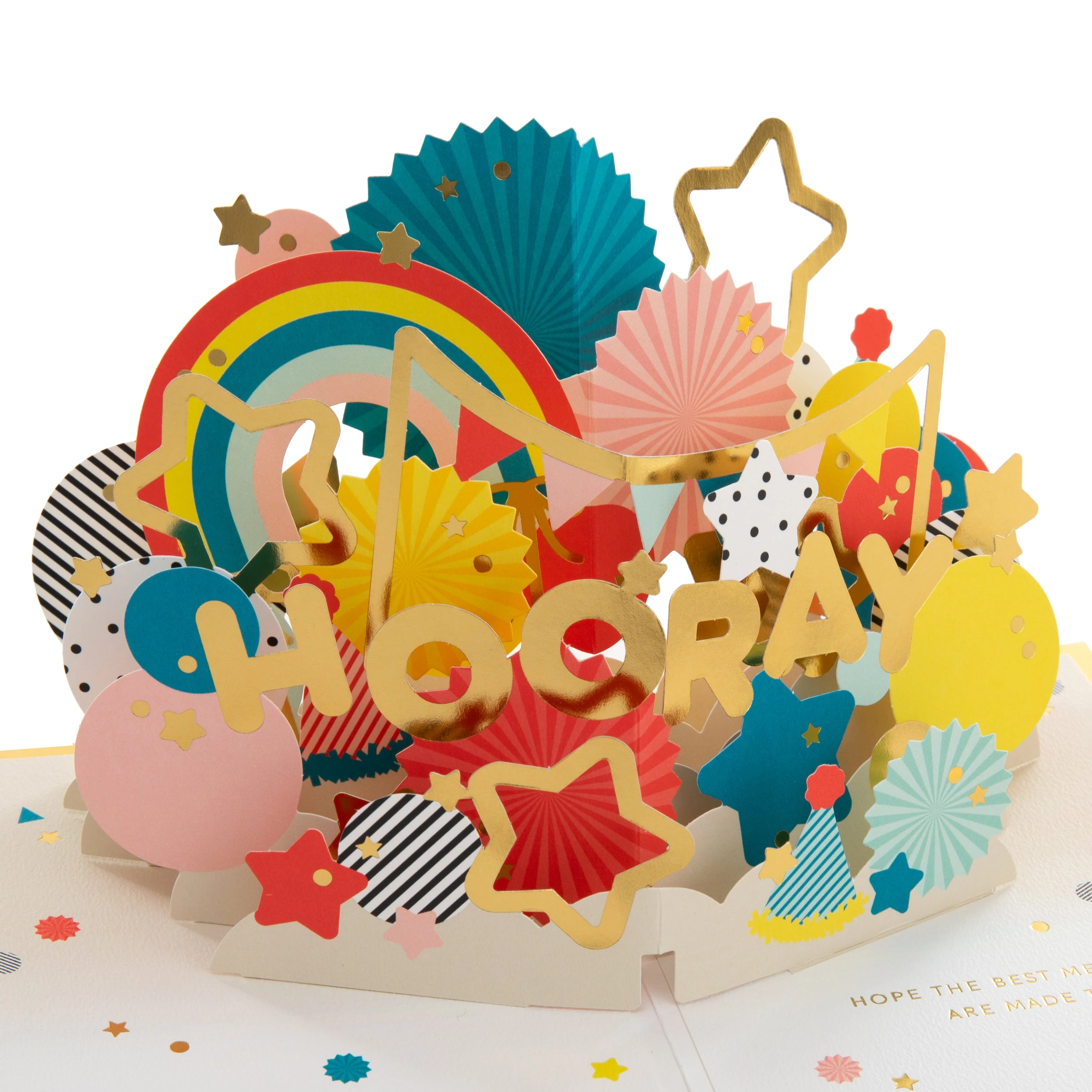 Any Occasion Celebration Card - 3D & Pop-Up 'Hooray' Design