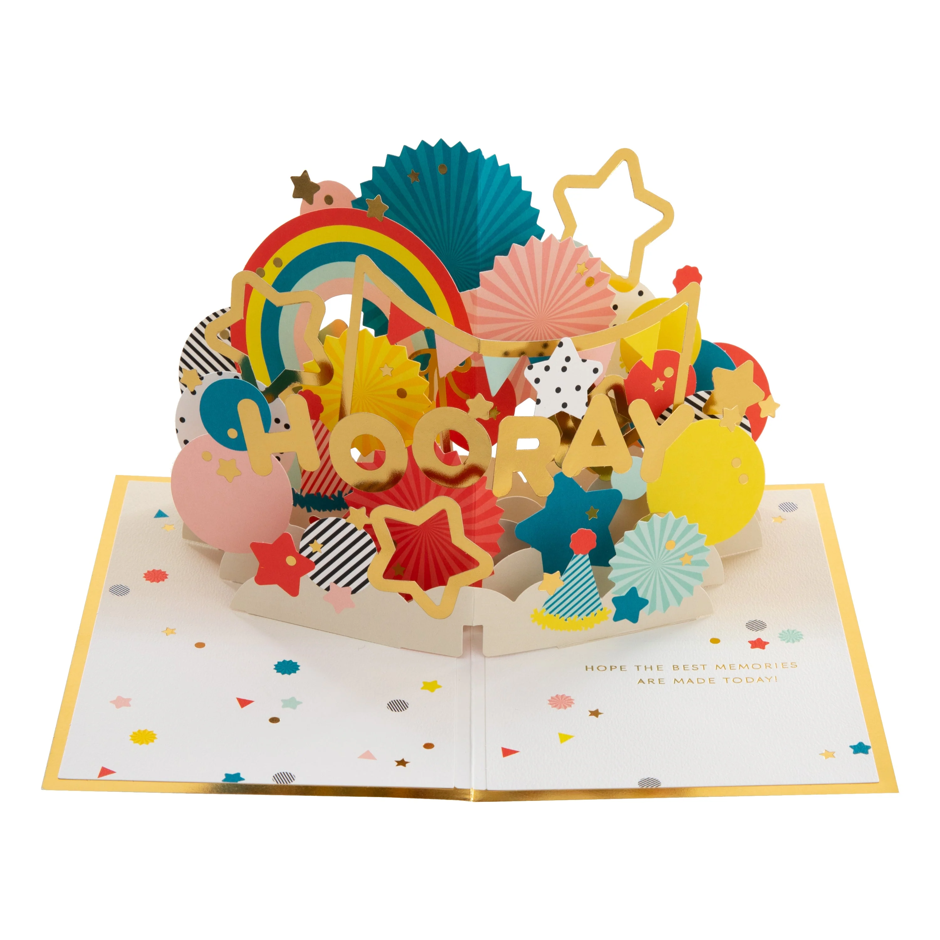 Any Occasion Celebration Card - 3D & Pop-Up 'Hooray' Design - Image 4