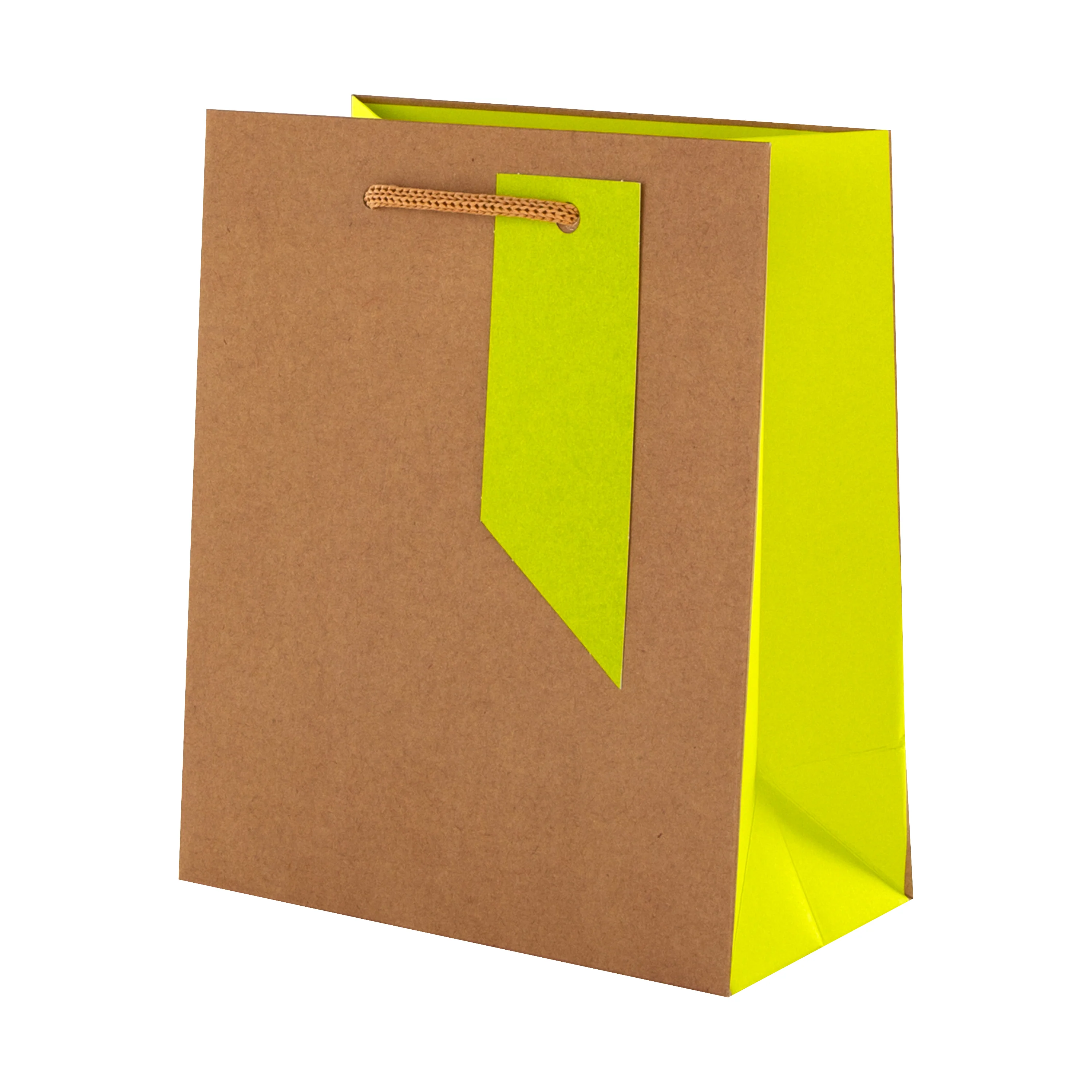 Any Occasion Gift Bag Pack - 4 Bags in 4 Neon, Brown Kraft Designs - Image 7