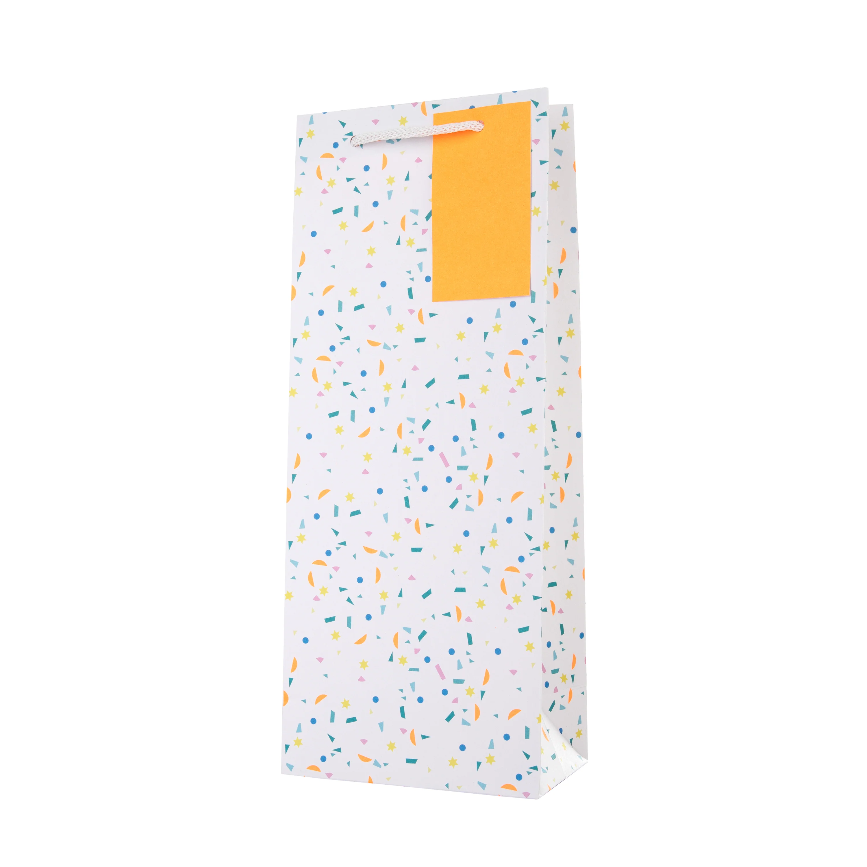Any Occasion Gift Bag Pack - Card, Bottle Bag & Tissue Paper in 1 Confetti Design - Image 2