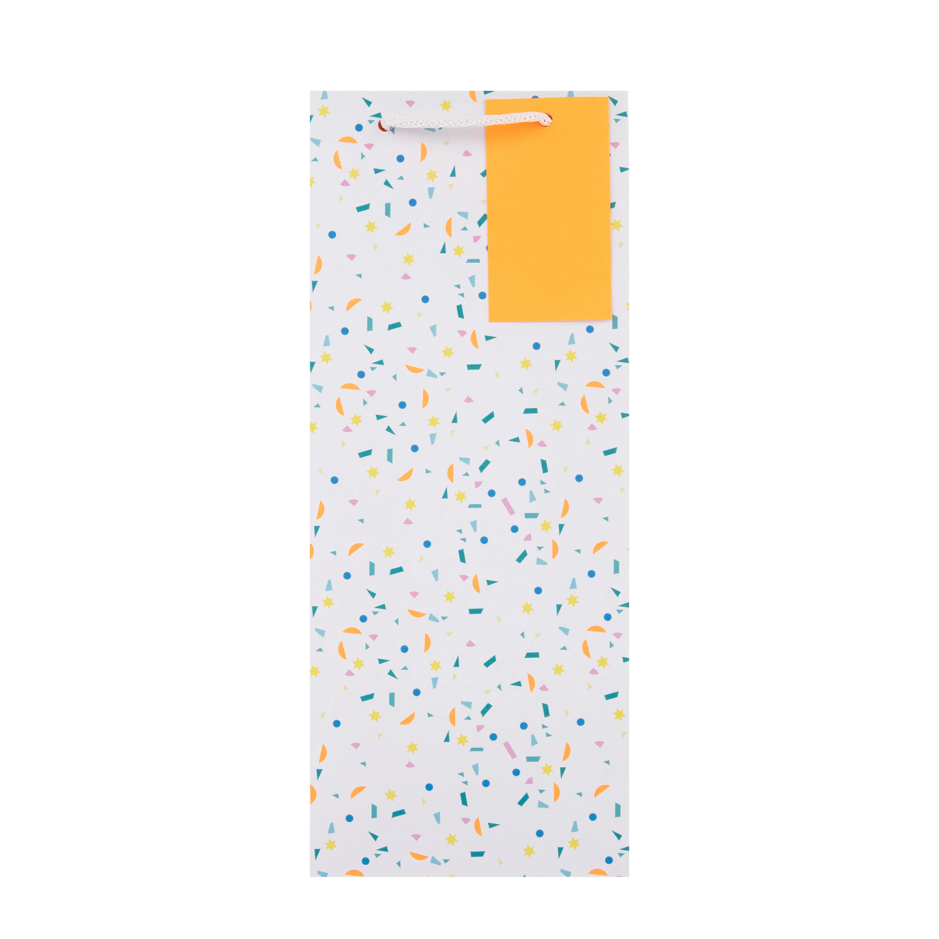 Any Occasion Gift Bag Pack - Card, Bottle Bag & Tissue Paper in 1 Confetti Design - Image 3
