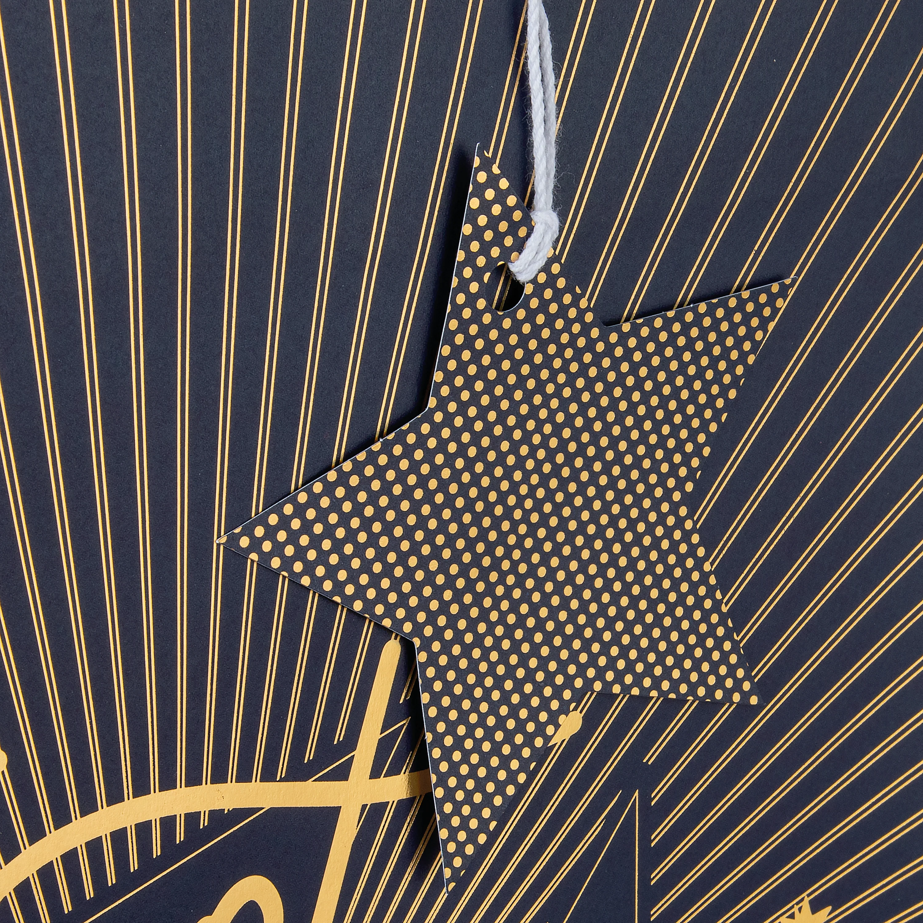 Any Occasion Gift Bags - 3 Pack in 3 Gold-Foiled Star-Themed Celebration Designs & 3 Sizes - Image 5