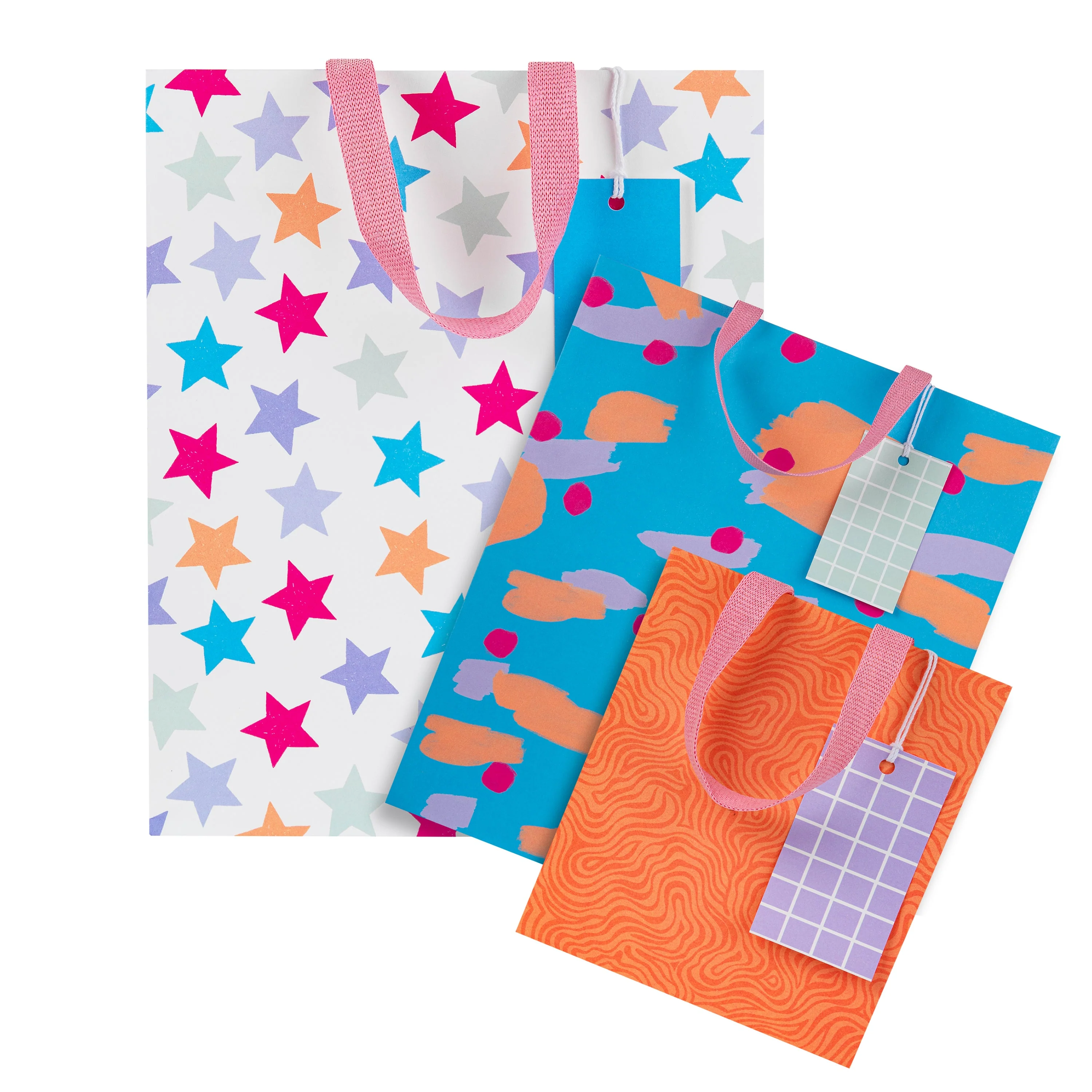 Any Occasion Gift Bags - 3 Pack in 3 Sizes and 3 Stylish Designs - Image 7