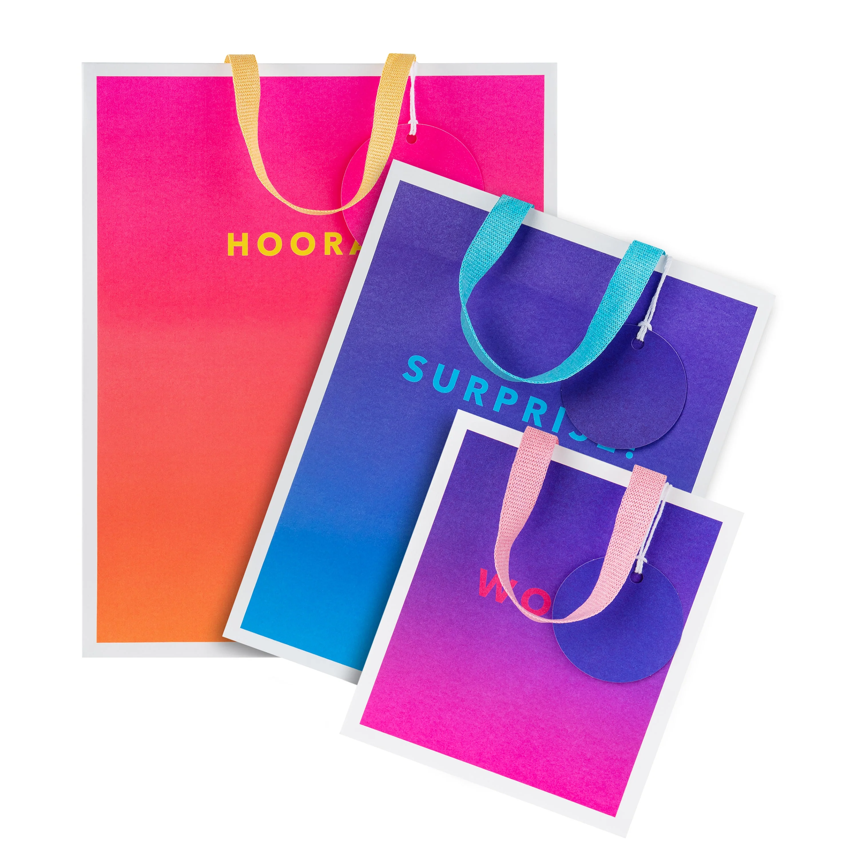 Any Occasion Gift Bags - 3 Pack in 3 Sizes and 3 Vibrant Designs - Image 10