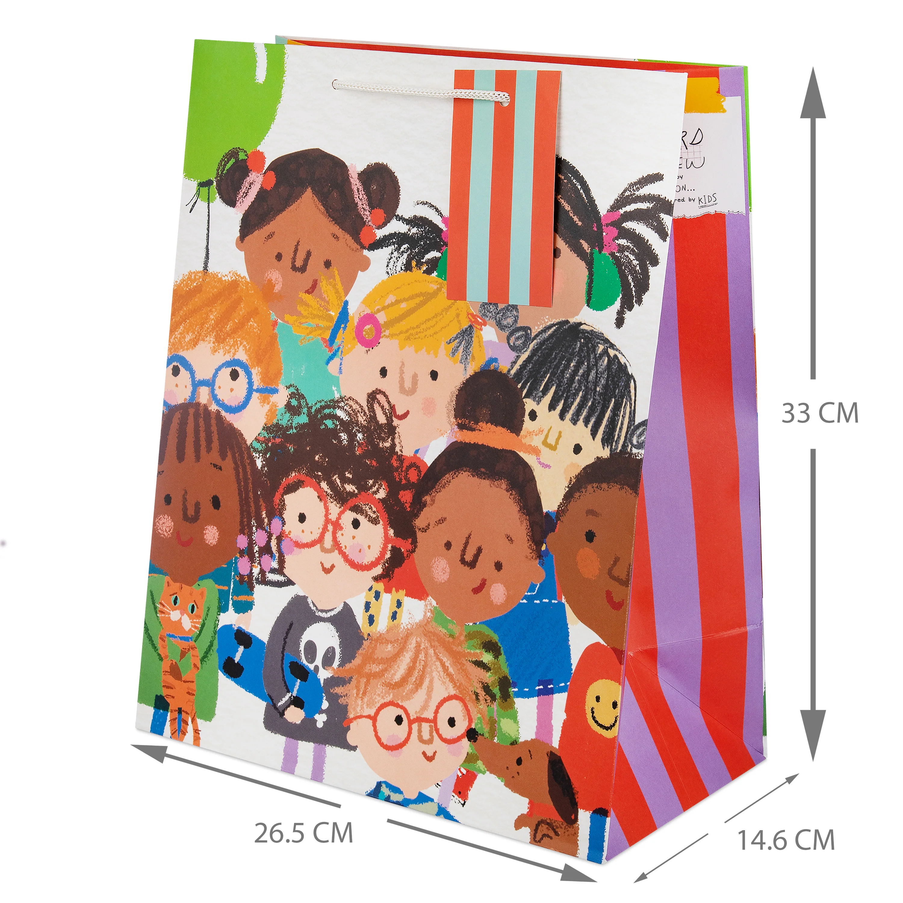Any Occasion Large Gift Bag - Custard Crew Kids Design - Image 3
